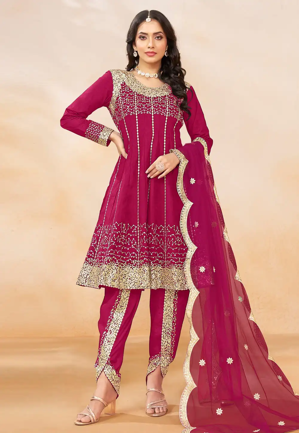 Lacha salwar best sale