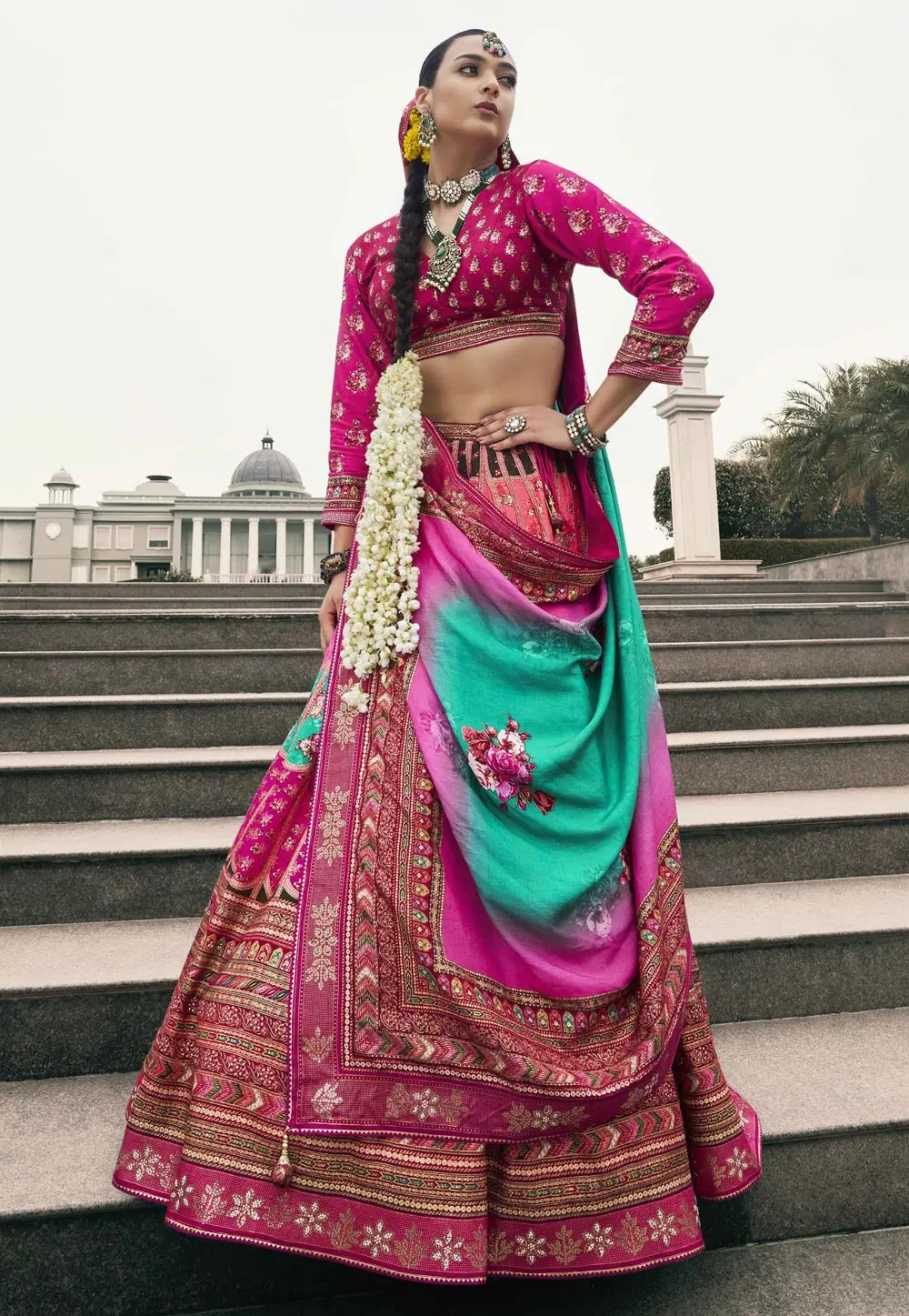 Magenta Silk Lehenga Choli For Wedding 302568