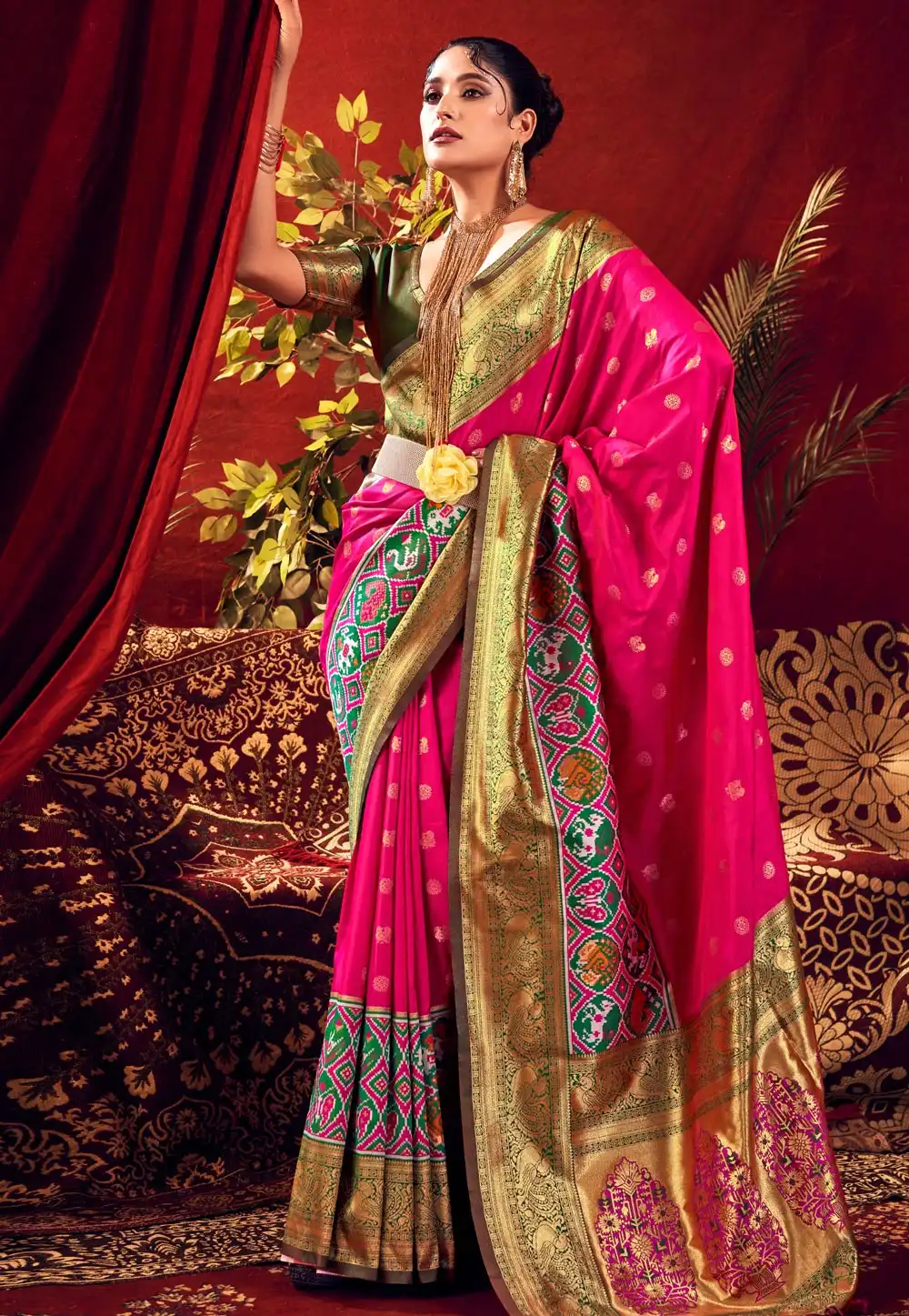 Magenta Silk Paithani Saree 290162