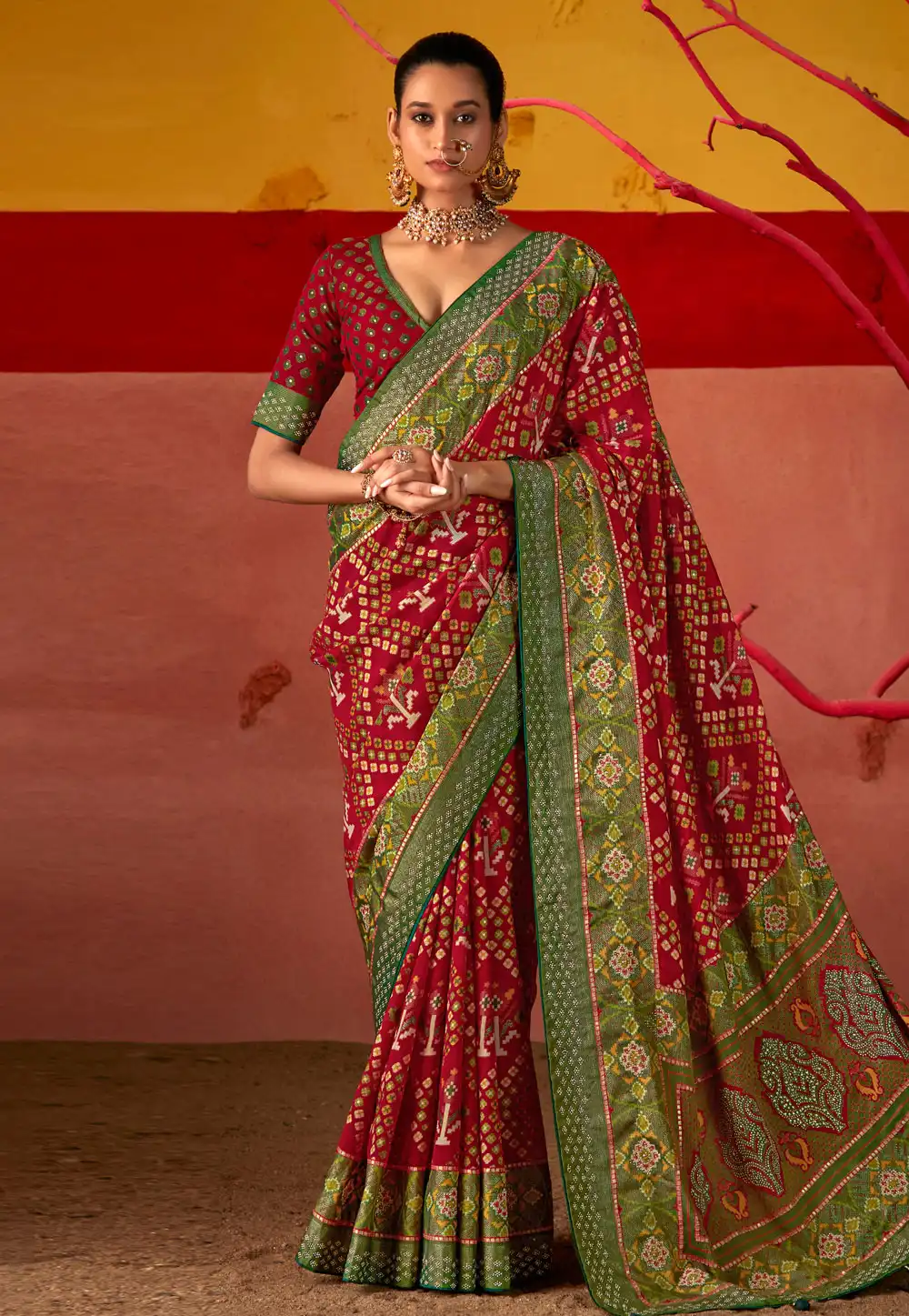 Maroon Silk Saree With Blouse 288936