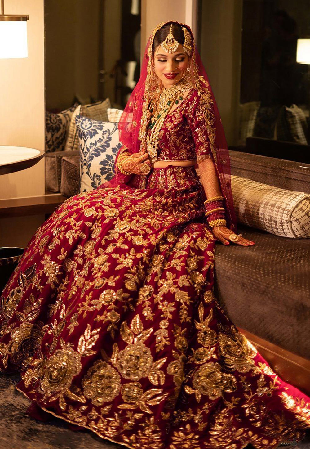 Wedding Wear Silk Fabric Lehenga Choli For Women