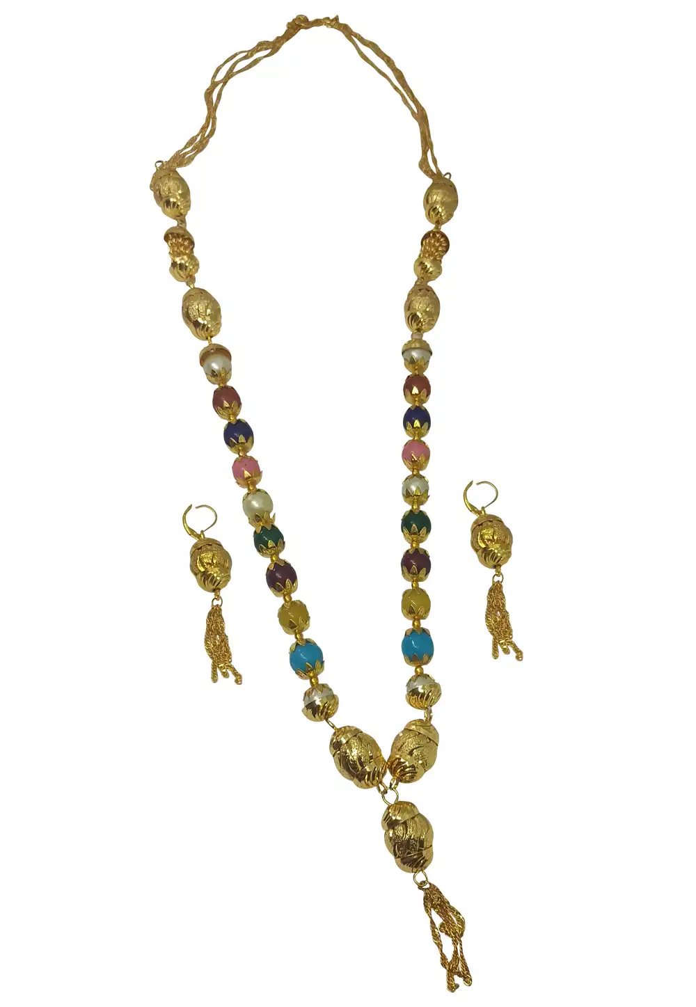 Multicolor Alloy Necklace With Earrings 289906
