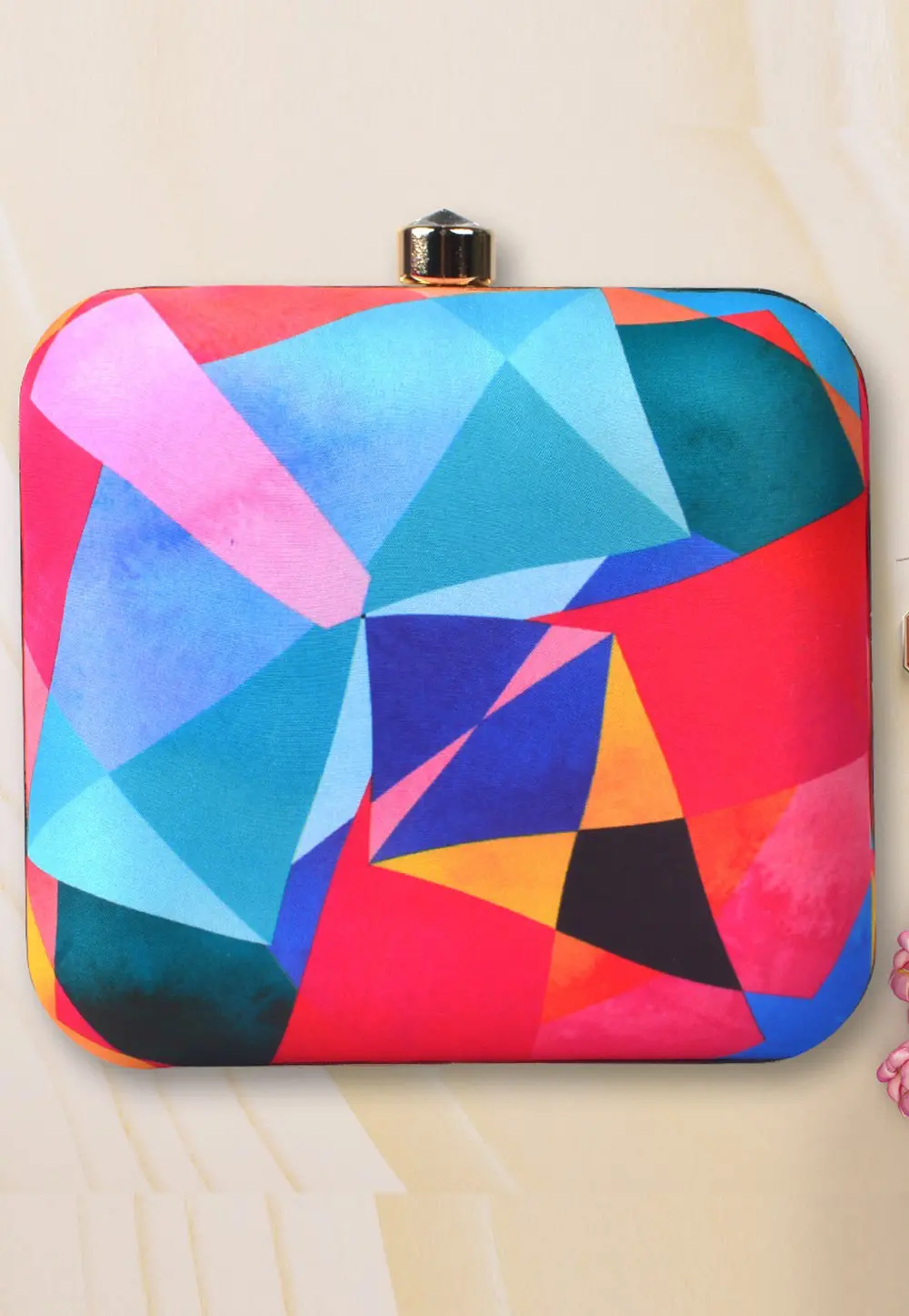 Multicolor Art Silk Clutch 297868