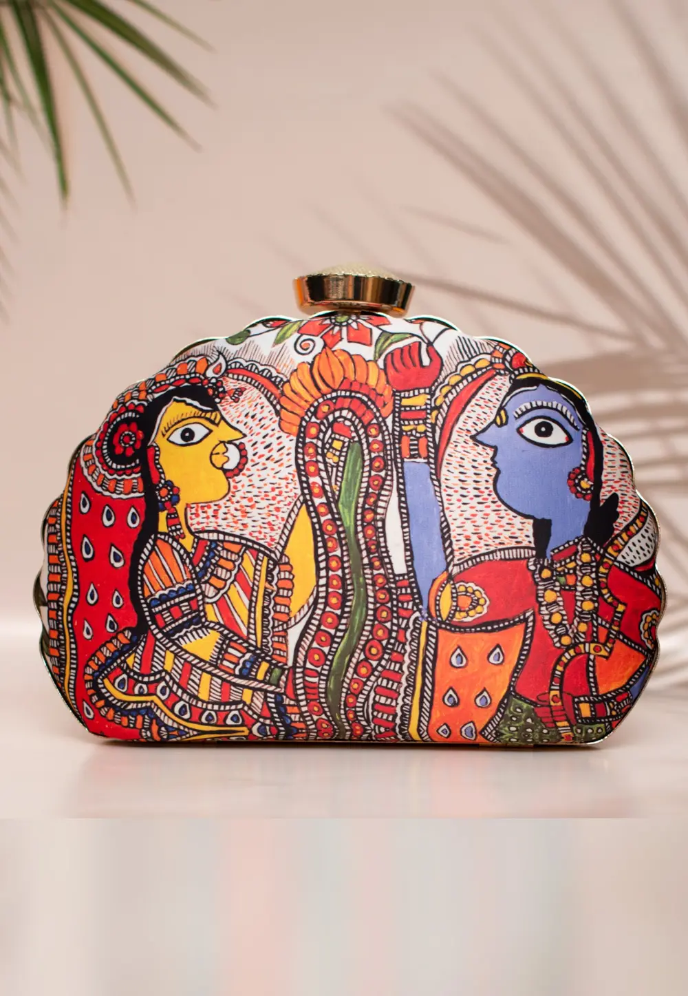 Multicolor Art Silk Clutch 298010