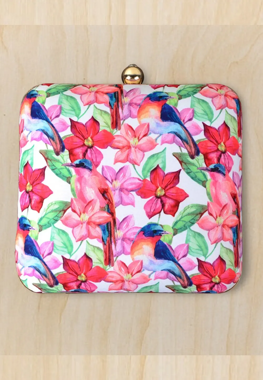 Multicolor Art Silk Clutch 298292