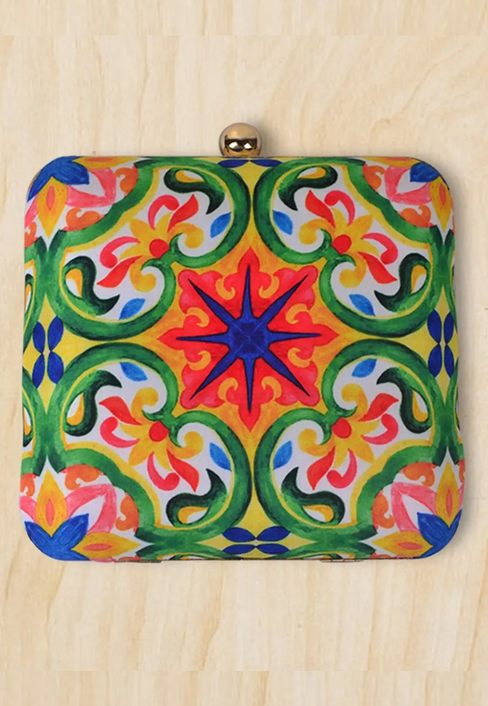 Multicolor Art Silk Clutch 298306