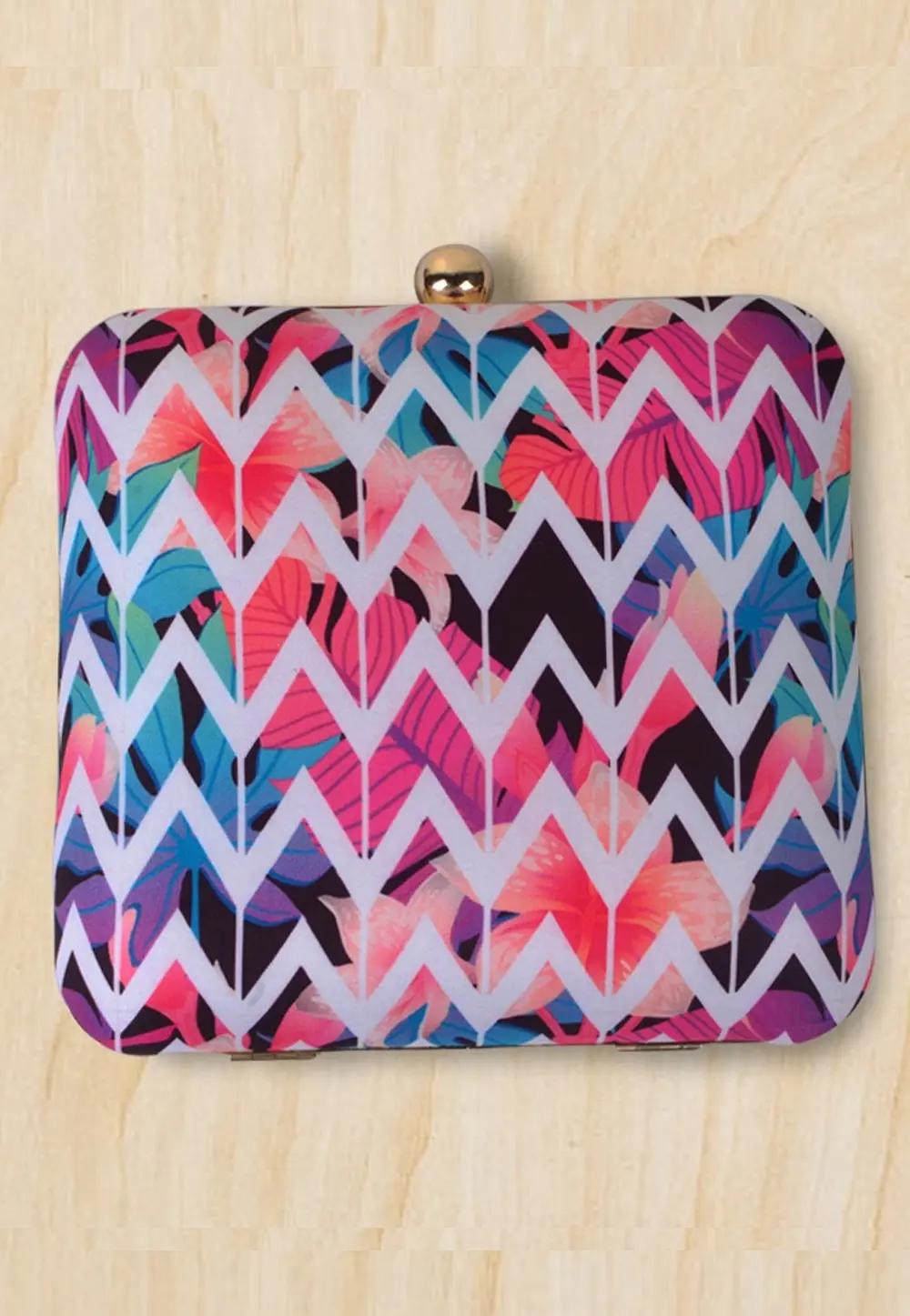 Multicolor Art Silk Clutch 298307