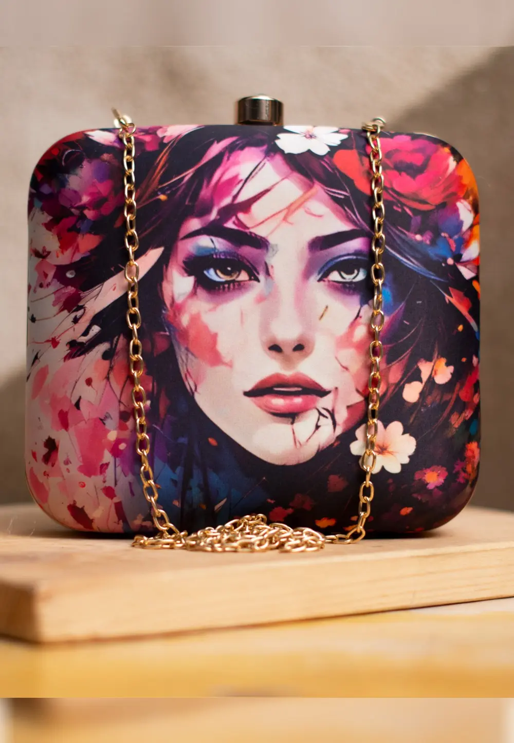 Multicolor Art Silk Clutch 298678