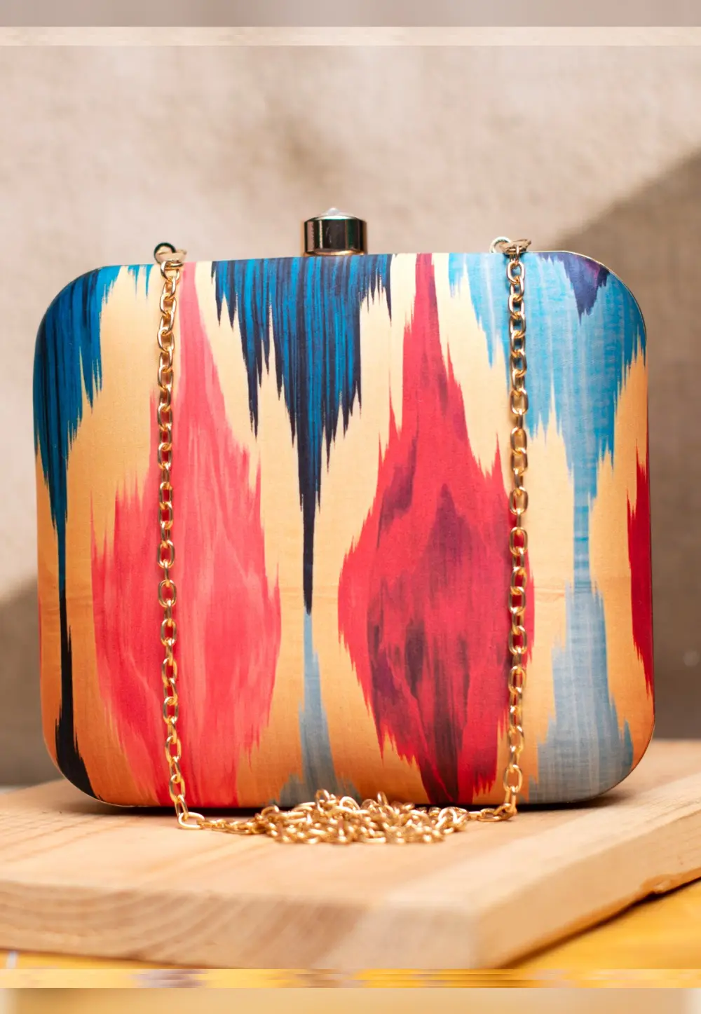 Multicolor Art Silk Clutch 298693