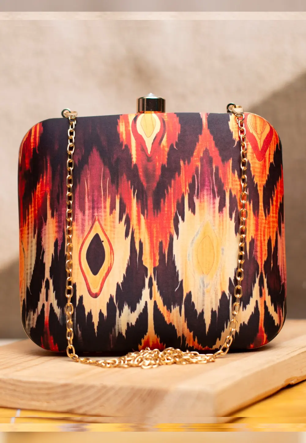 Multicolor Art Silk Clutch 298697