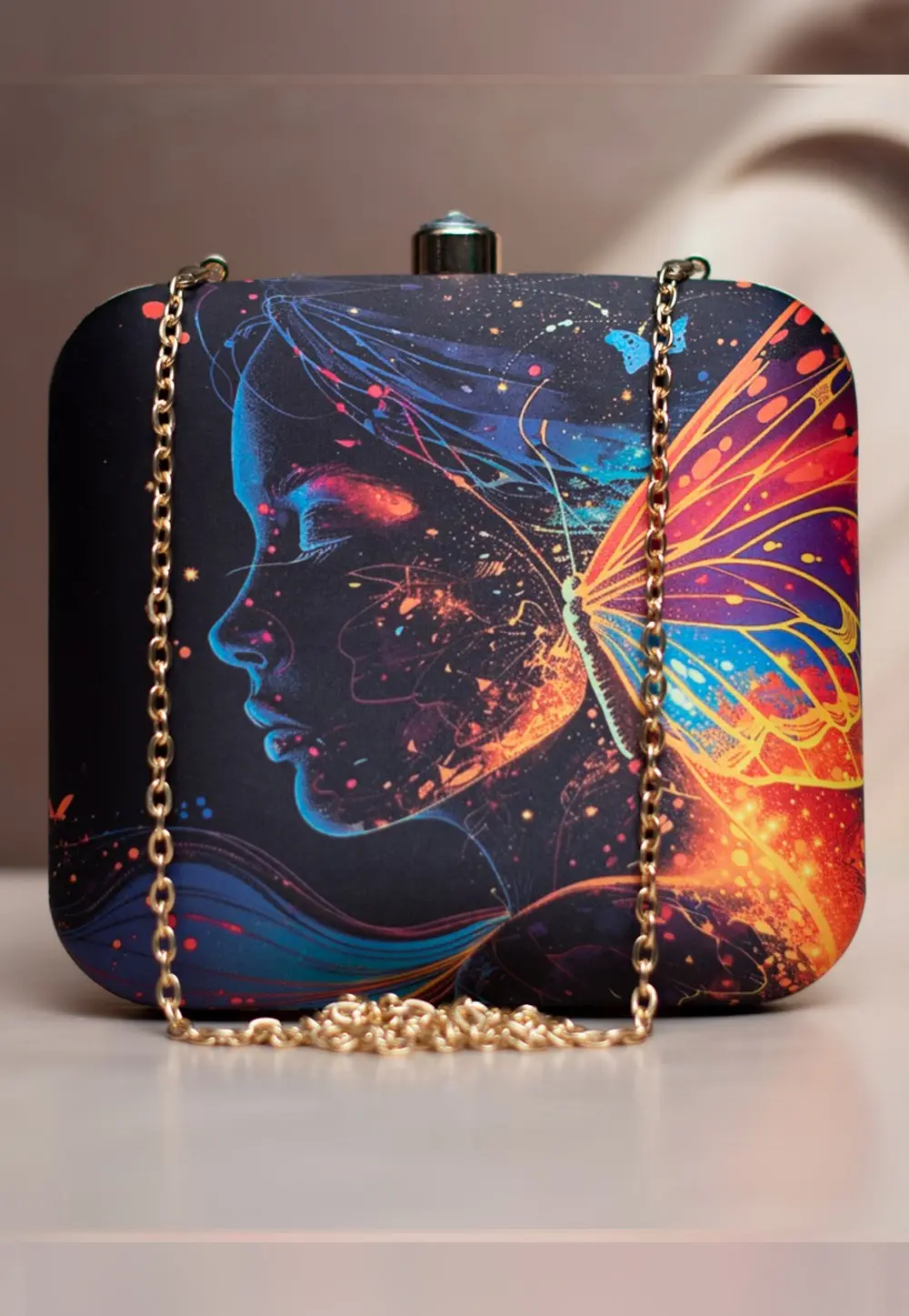 Multicolor Art Silk Clutch 298720