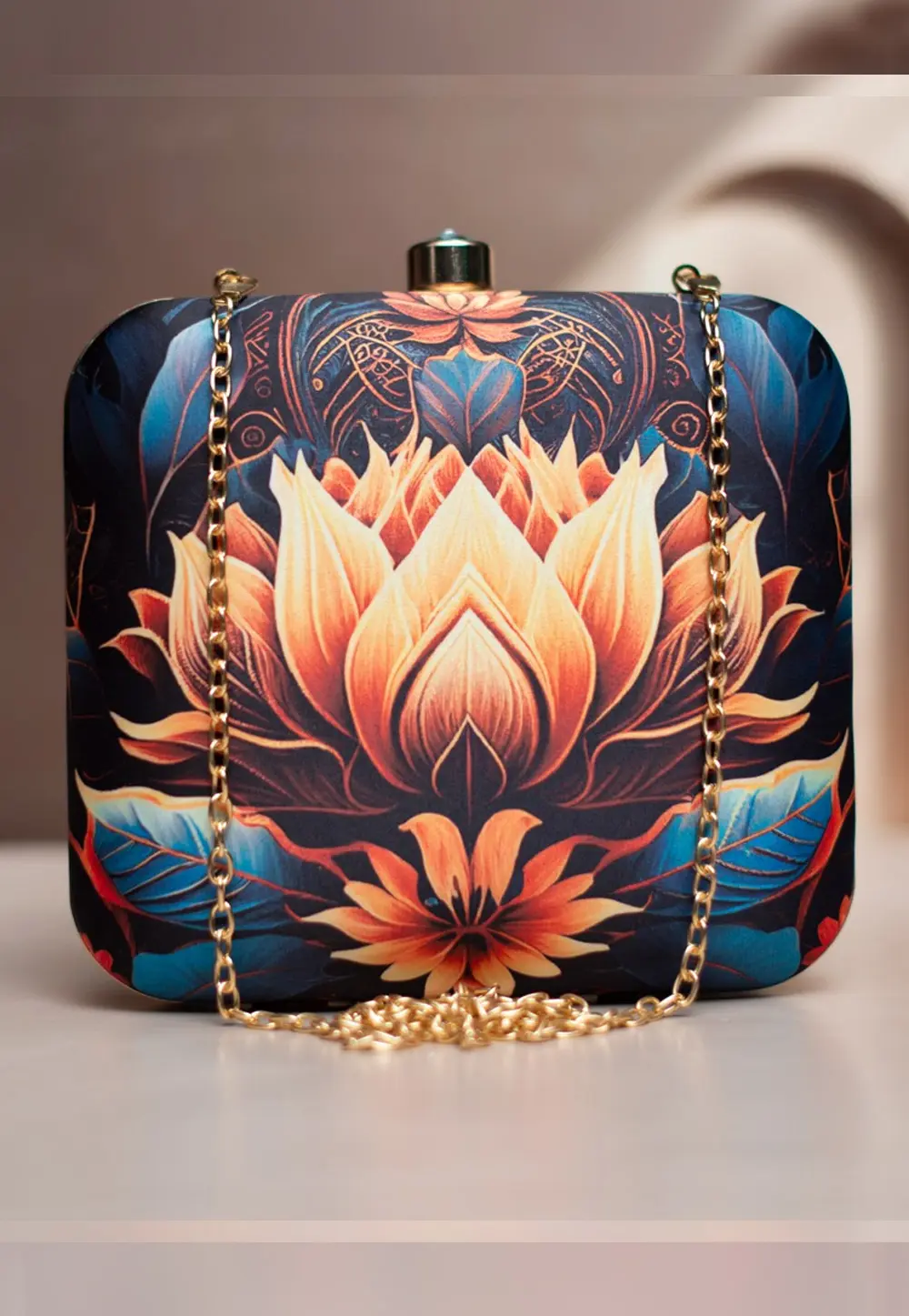 Multicolor Art Silk Clutch 298727