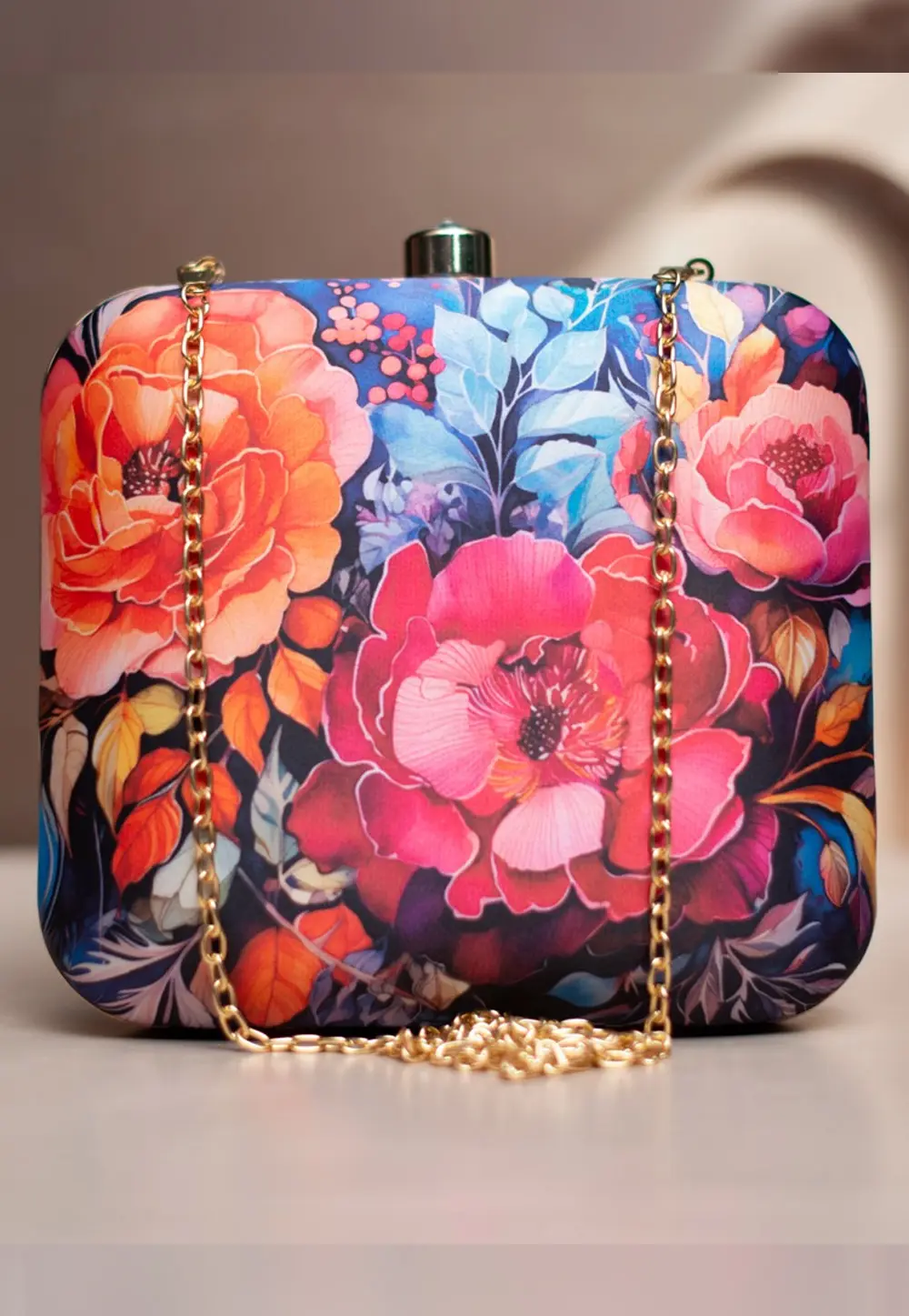 Multicolor Art Silk Clutch 298731