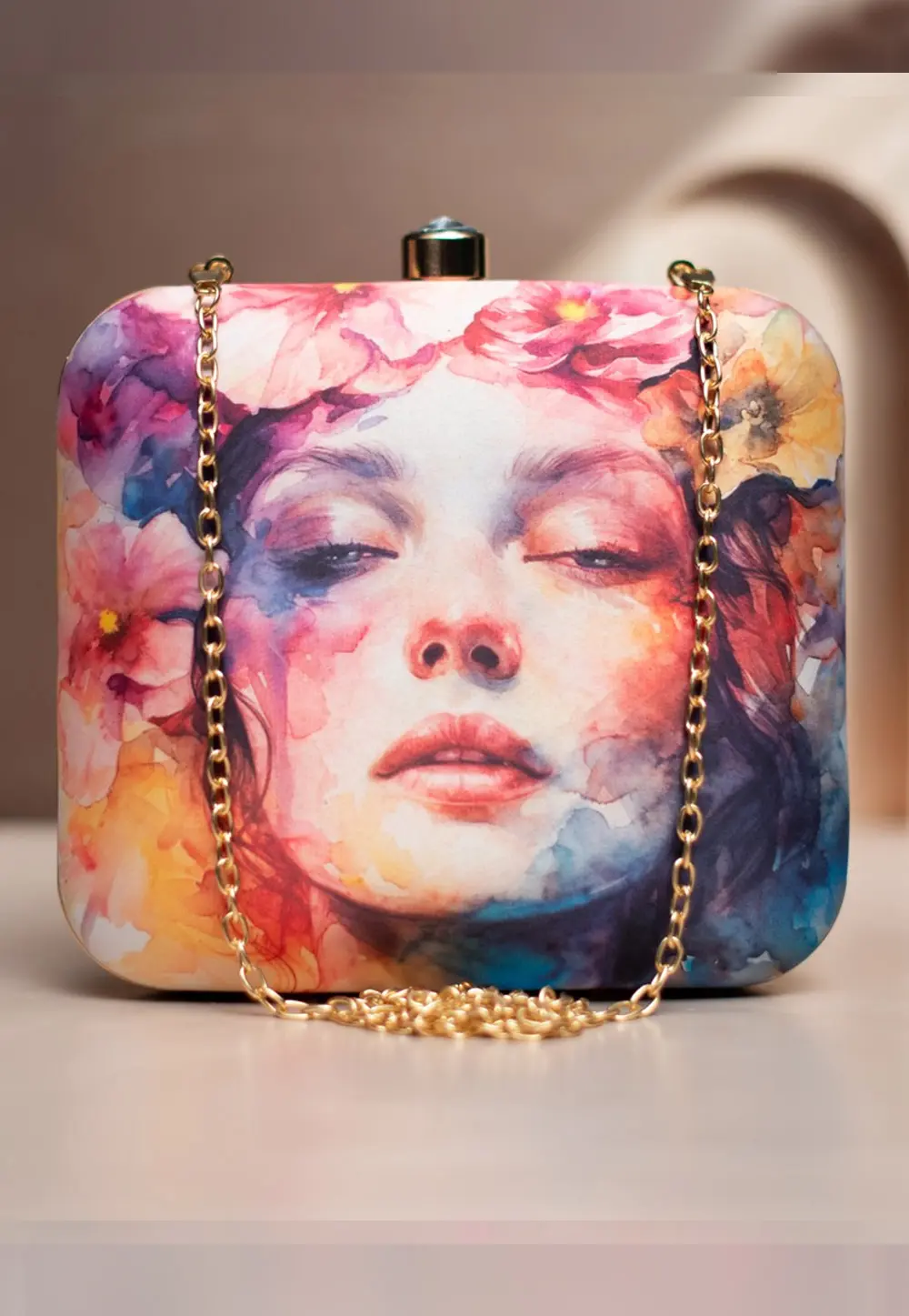 Multicolor Art Silk Clutch 298732