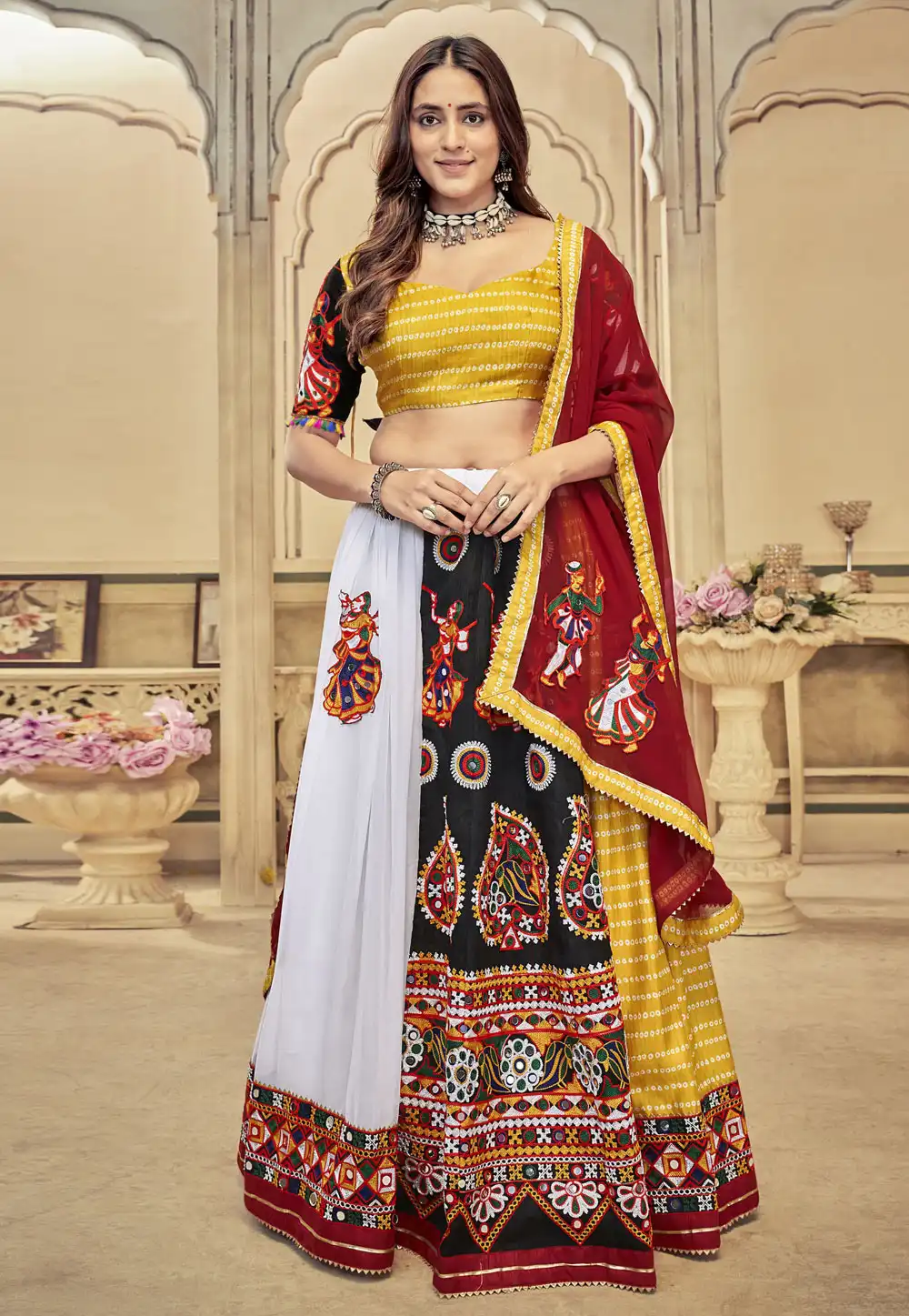 Multicolor Art Silk Navratri Chaniya Choli 290781