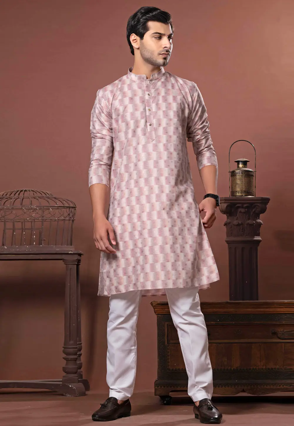 Multicolor Cotton Kurta Pajama 302129