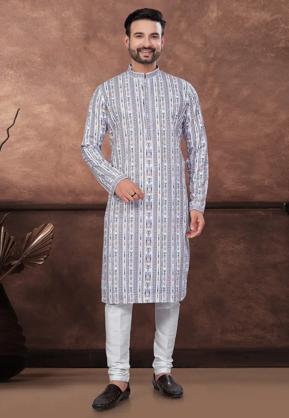 Multicolor Rayon Kurta Pajama 294609