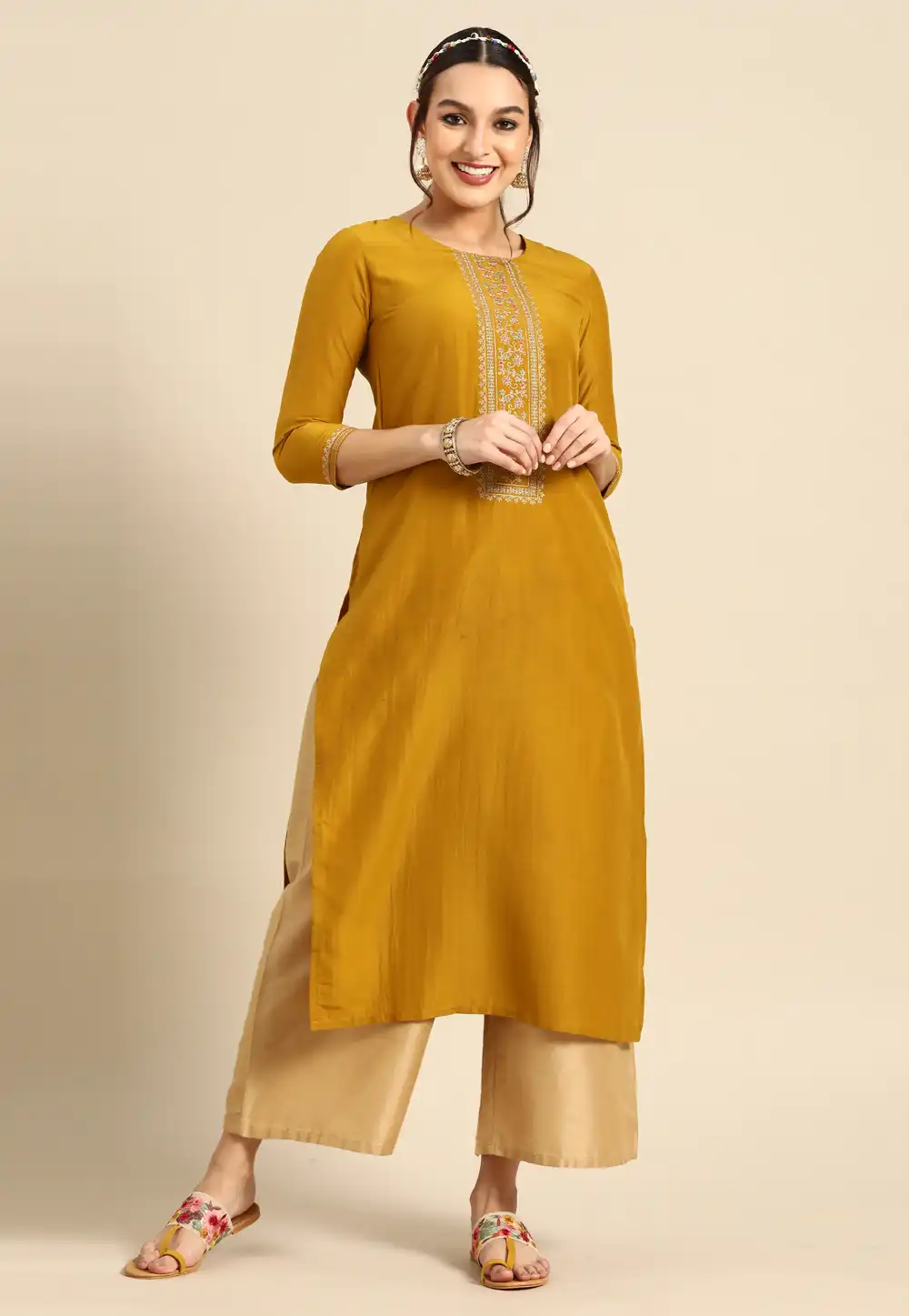 Mustard Chinon Long Tunic 289198