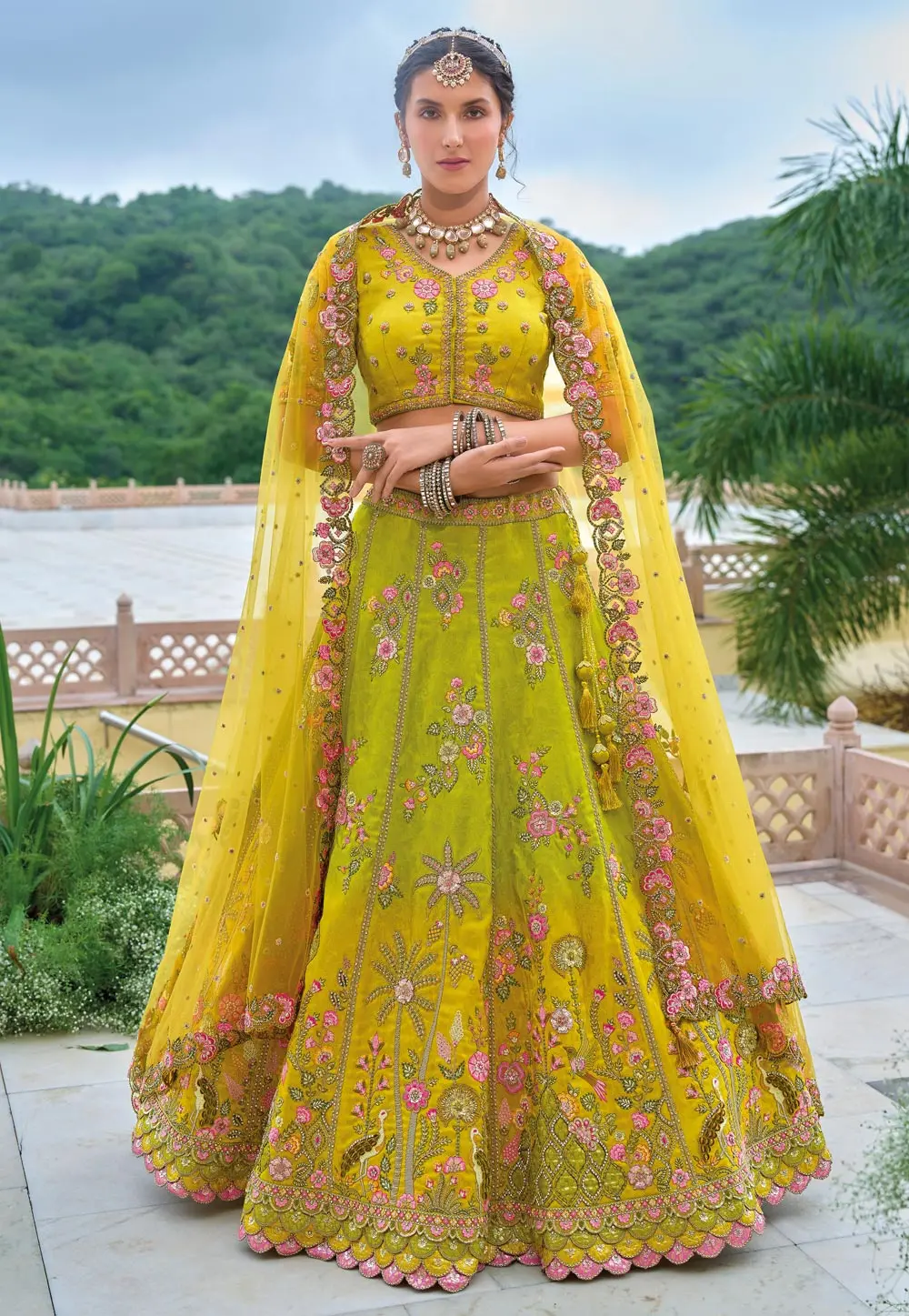 Mustard Silk Lehenga Choli For Wedding 298233