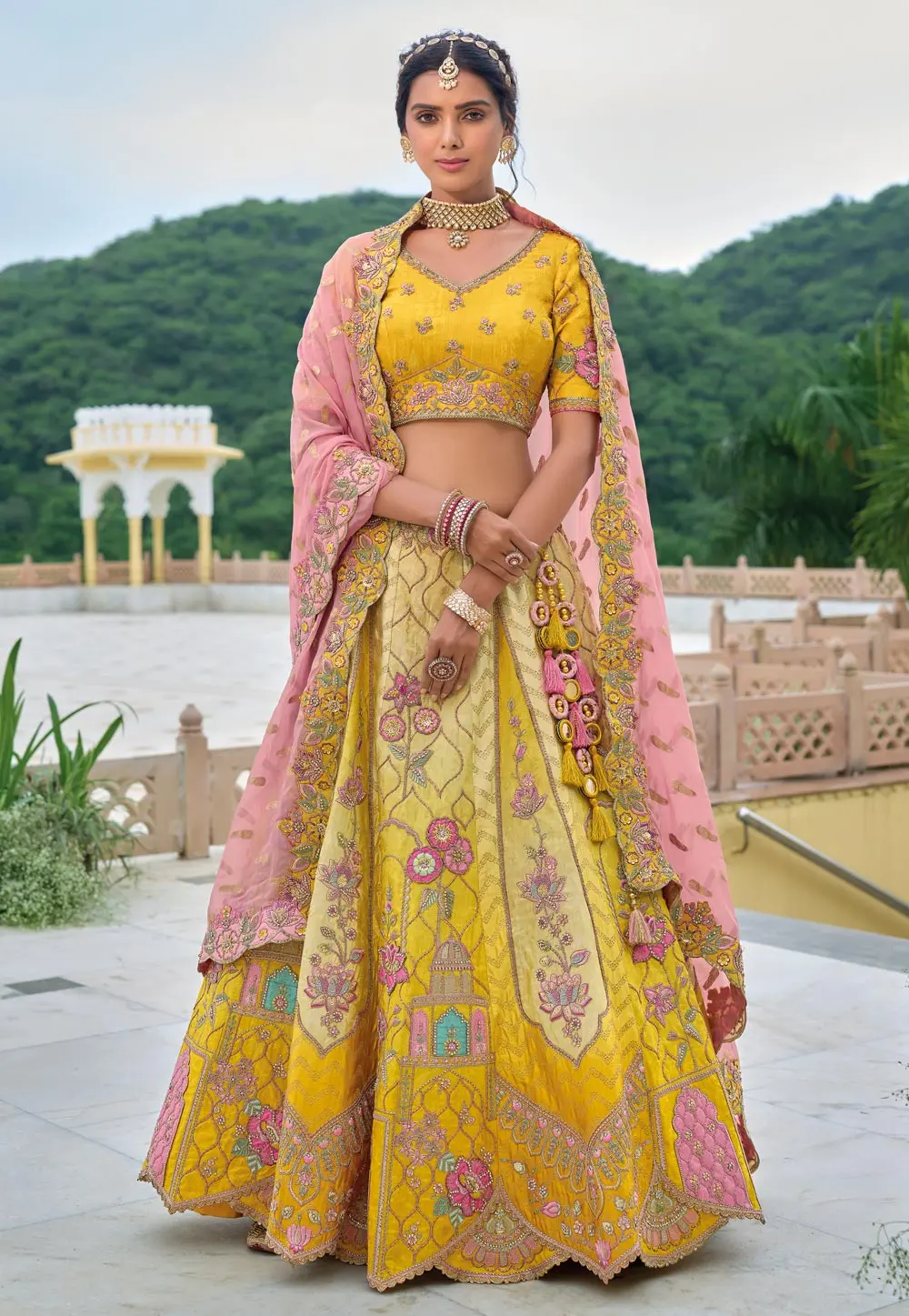 Mustard Silk Lehenga Choli For Wedding 298237