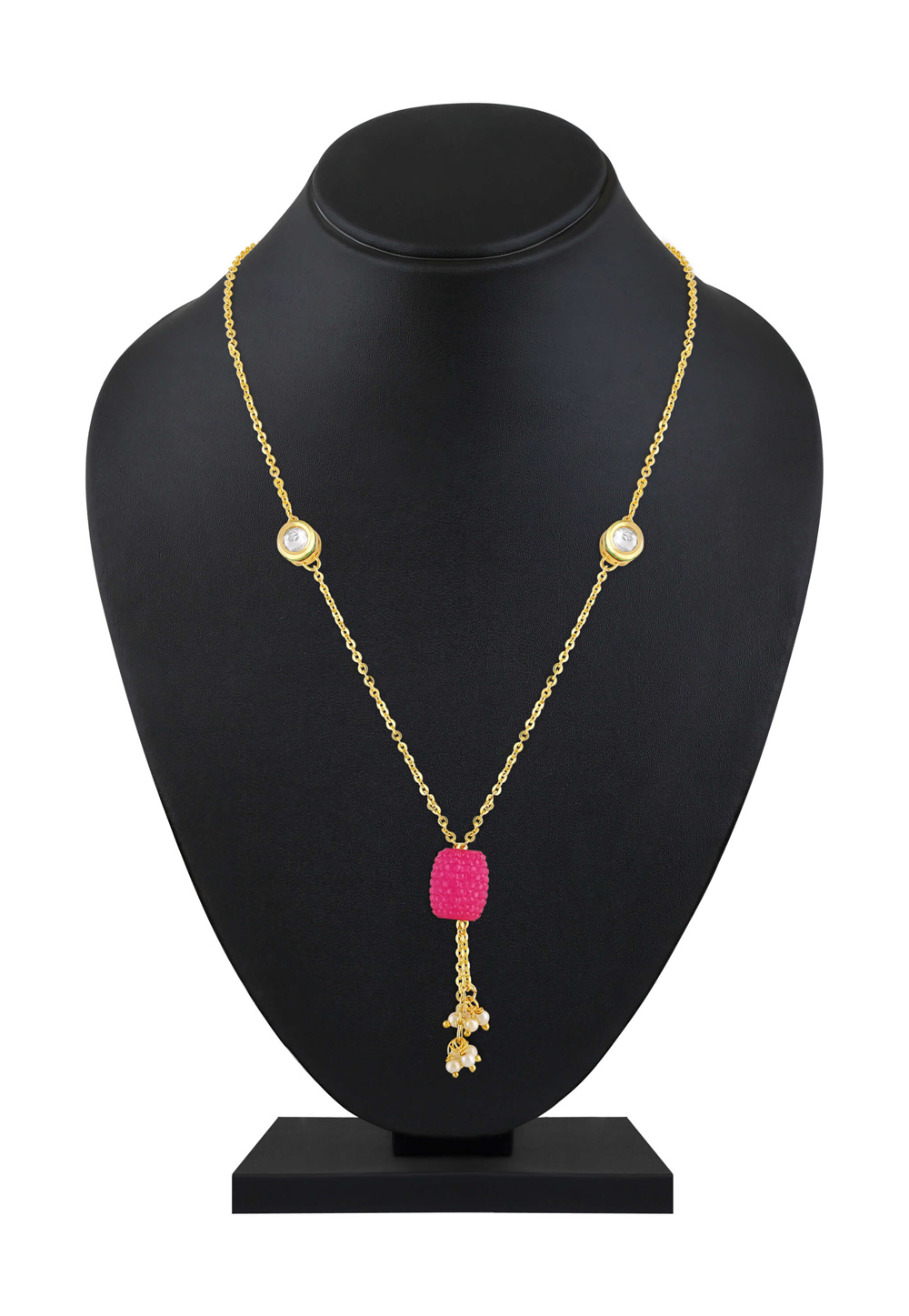 Pink Alloy Necklace 199490