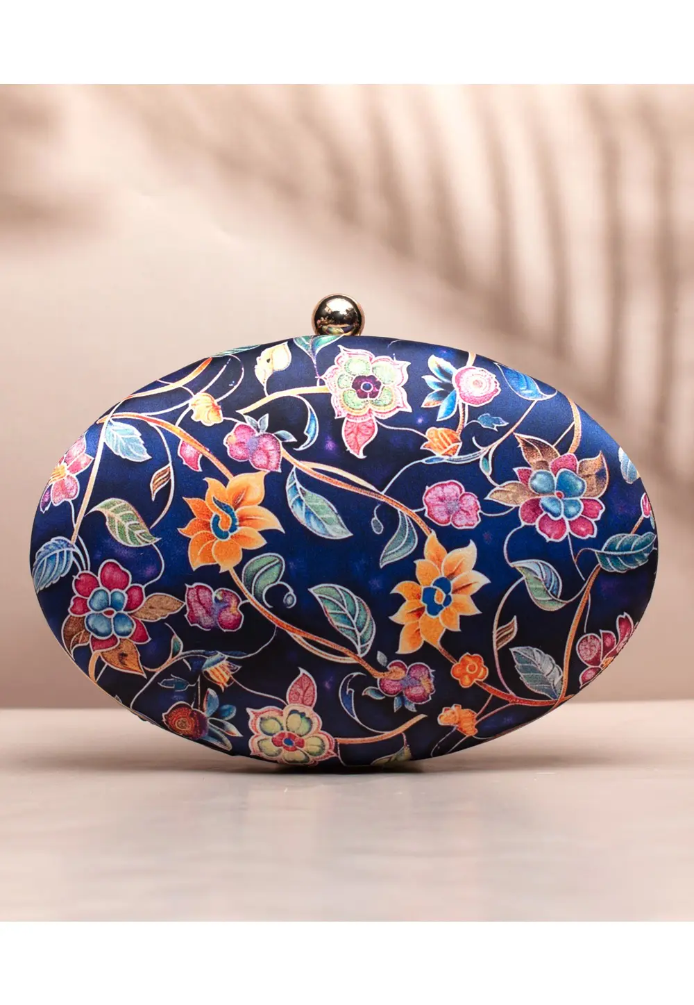 Navy Blue Art Silk Clutch 297358