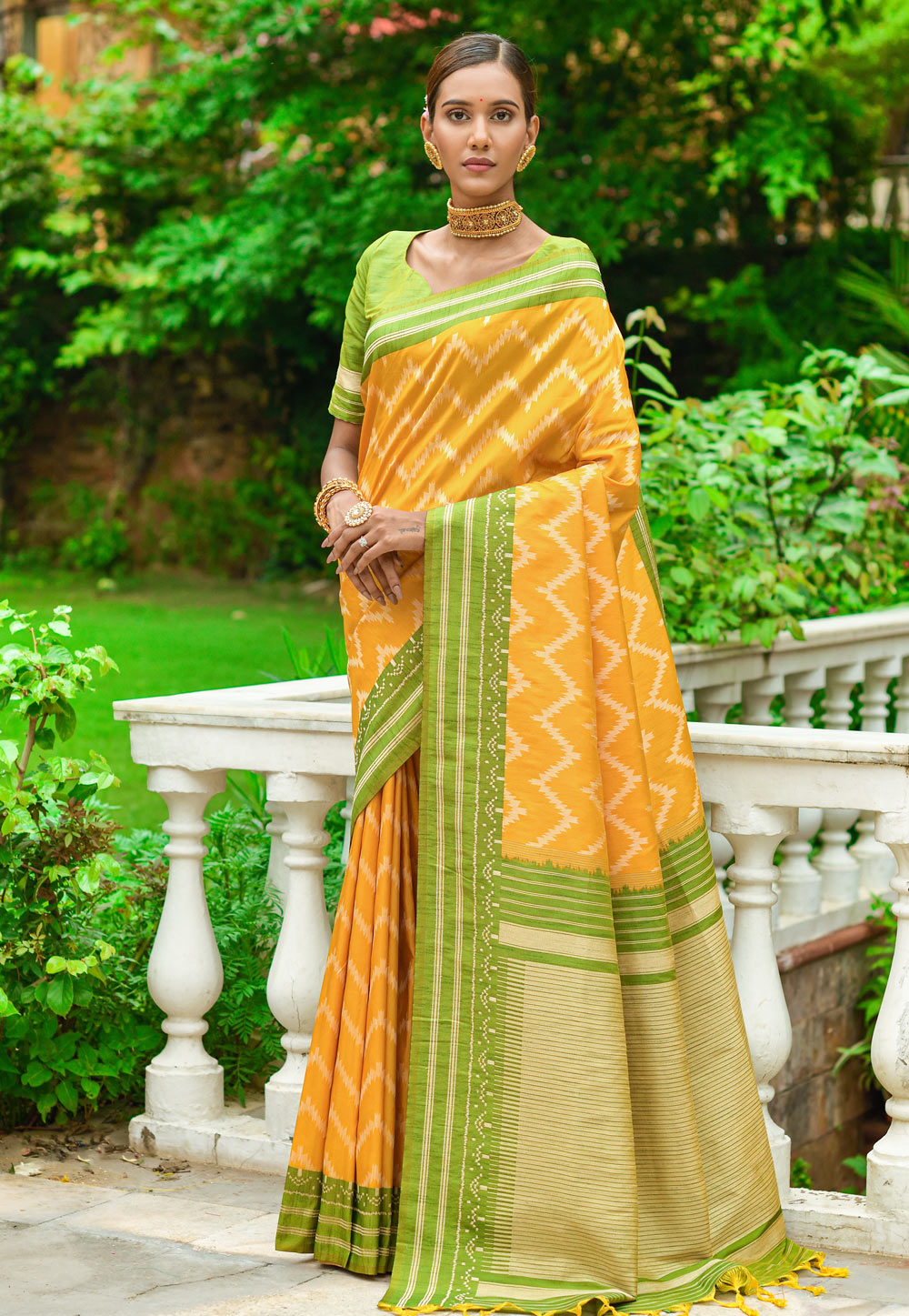 Buy Gold Pure Silk Saree For Women by Kavita D Online at Aza Fashions.