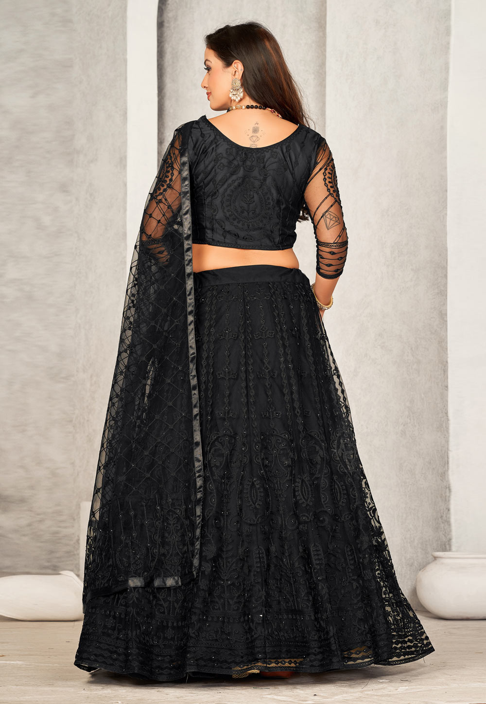 Black Lehenga Choli and Black Chaniya Choli Online Shopping