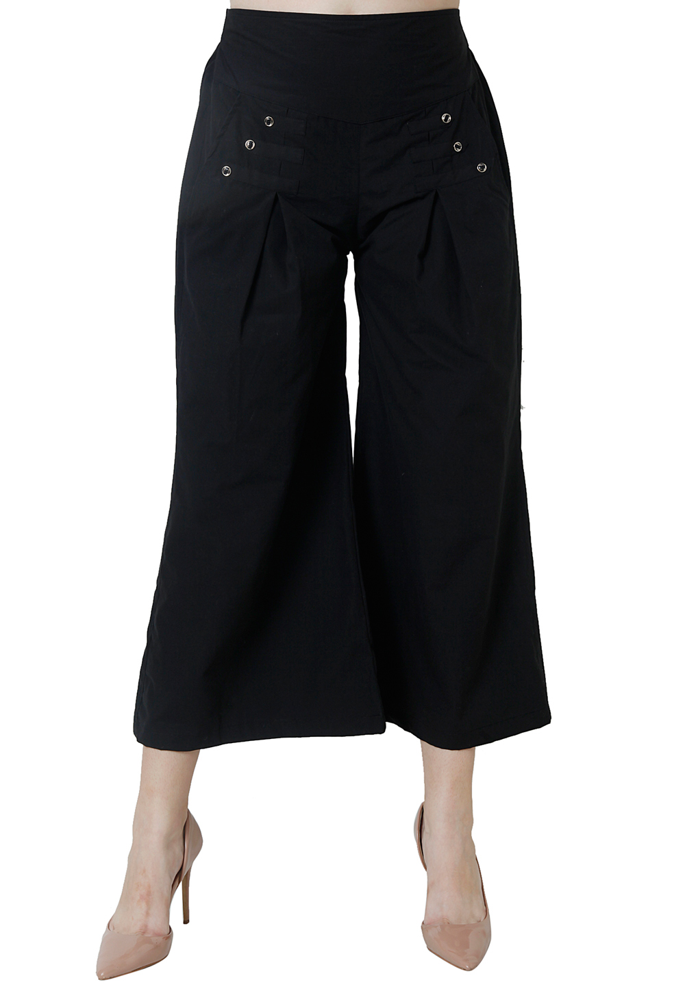 Black Pleated Palazzo Pant with Shorts – Zubix : Clothing, Accessories and  Home Furnishing Shop Online