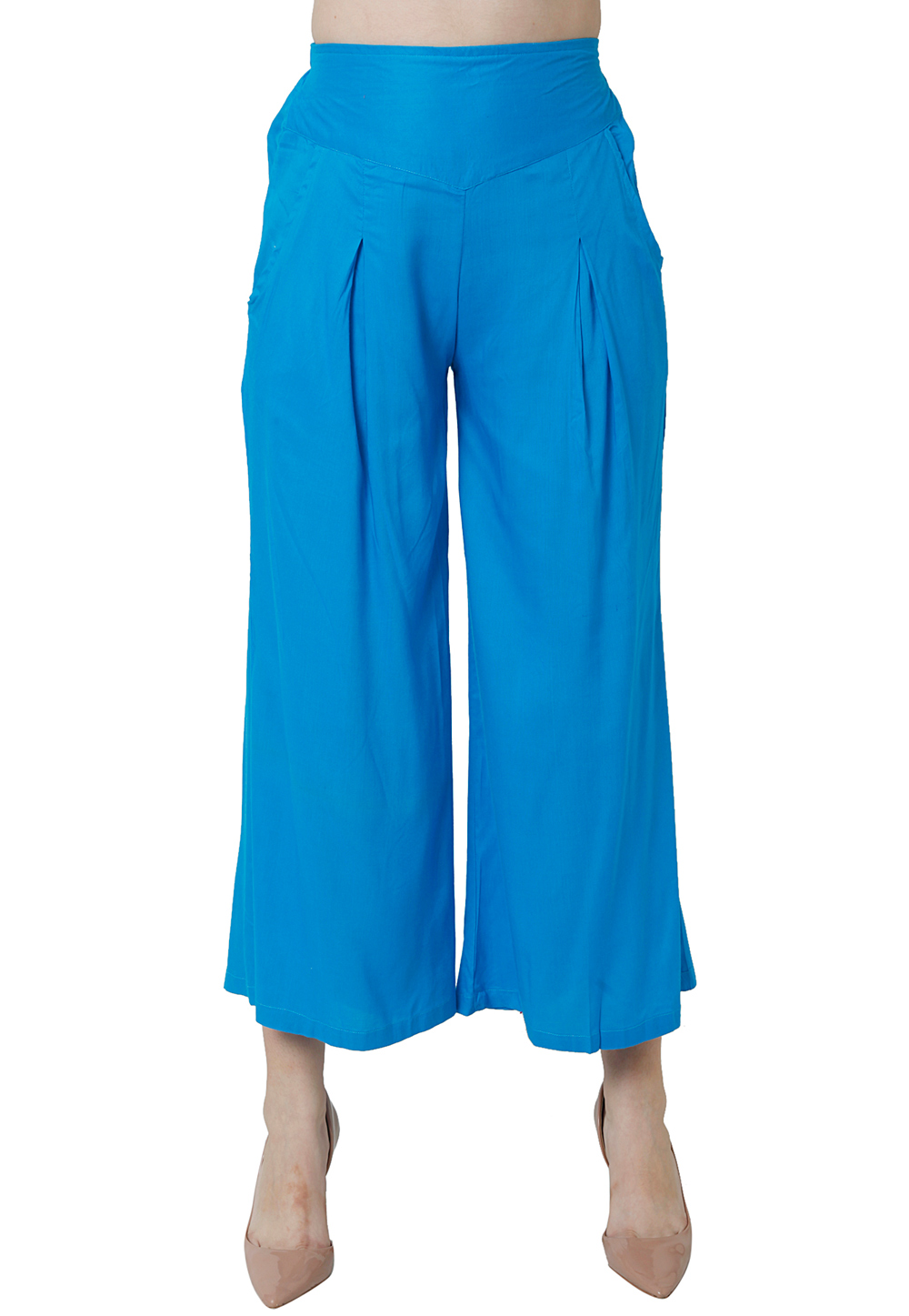 Buy Blue Palazzo Pants for Women Online in India  Indya