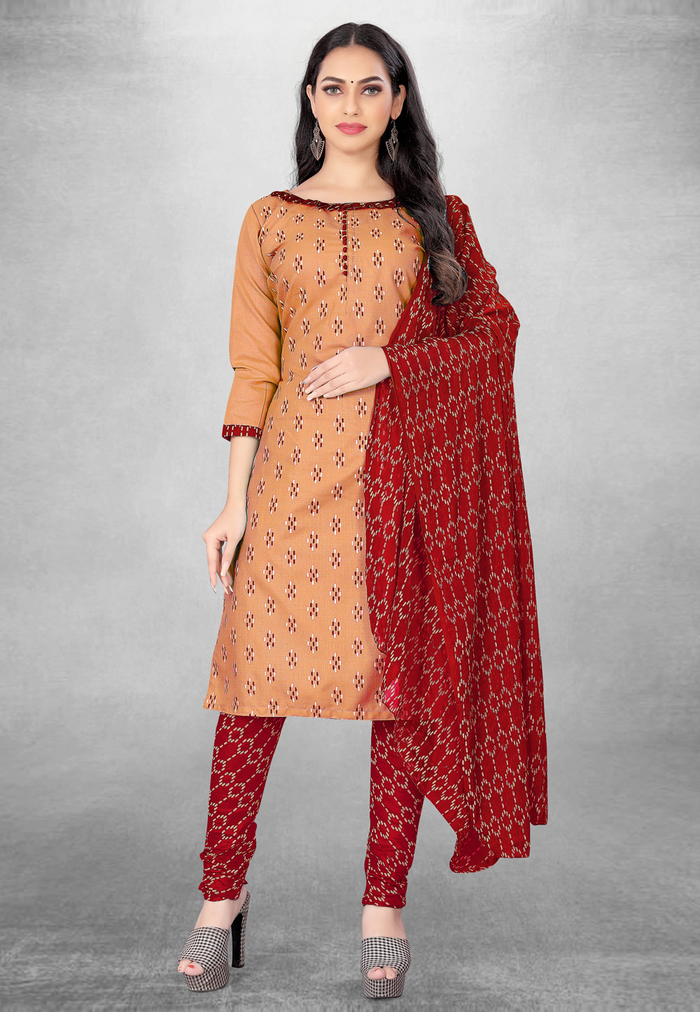 Flared Design A-line Ladies Designer Embroidered Kurti, Churidar, Party Wear  at Rs 461/piece in Surat