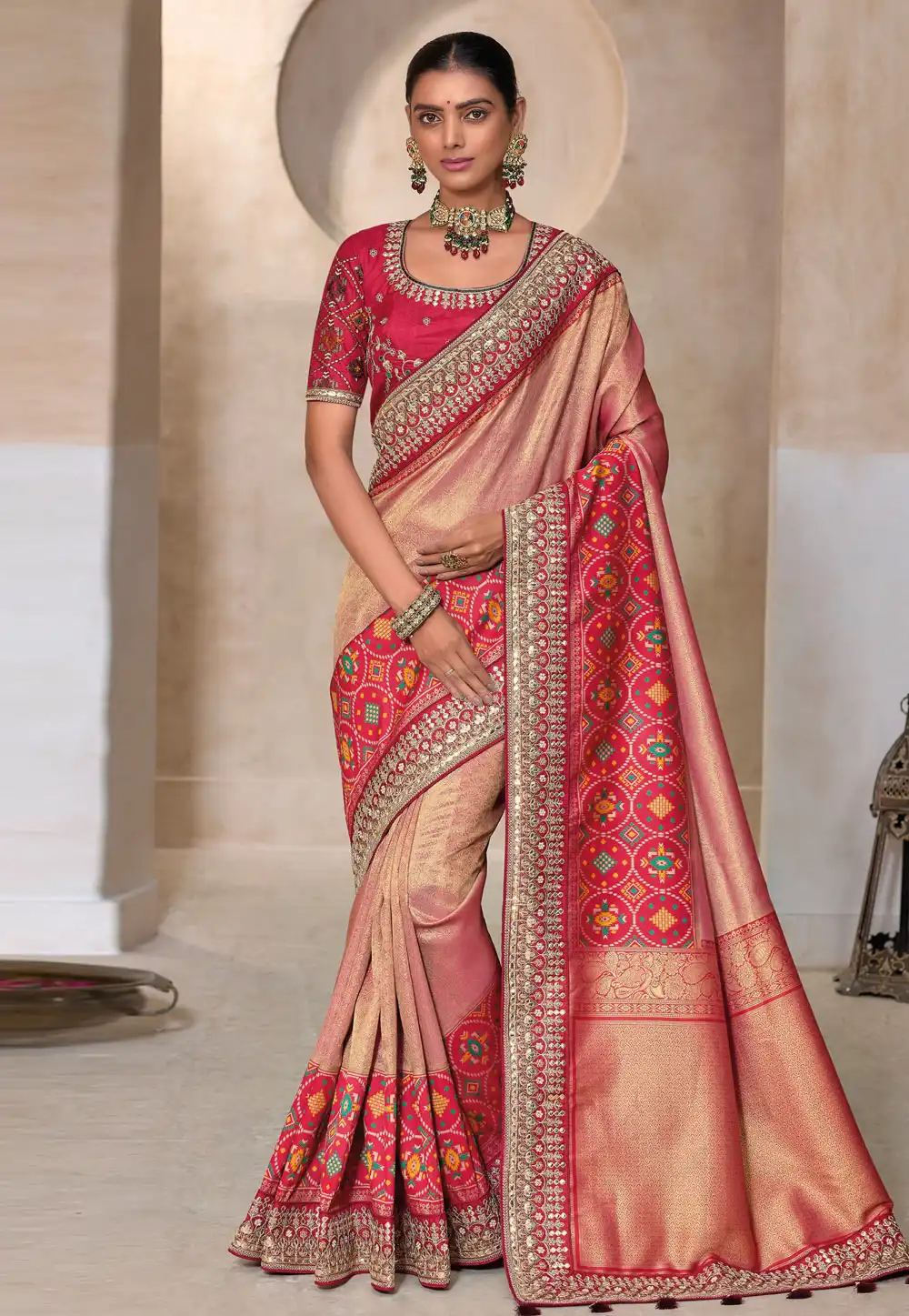 Peach Kanjivaram Silk Saree 295051