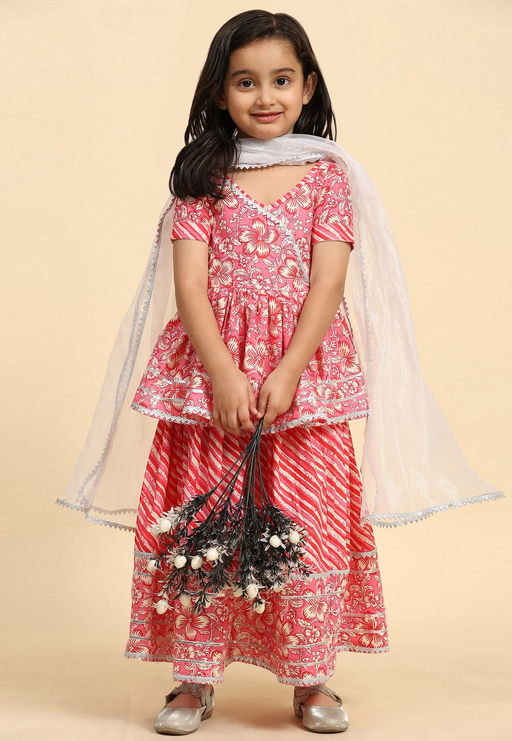 Zoya Kids Cotton Lehenga -Set of 3 (Girls) – serayaclothing