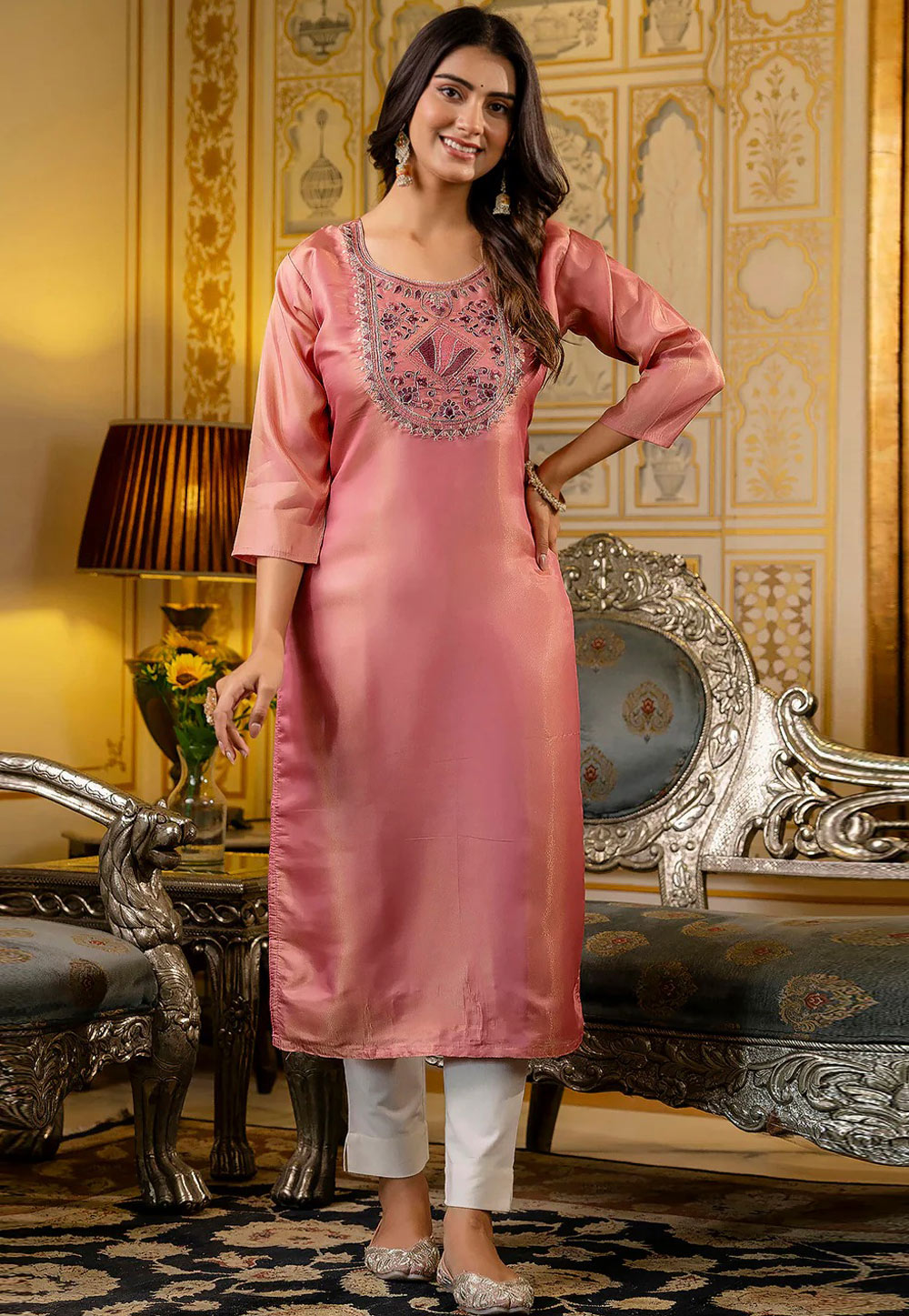 Pink Shimmer Long Tunic 307080