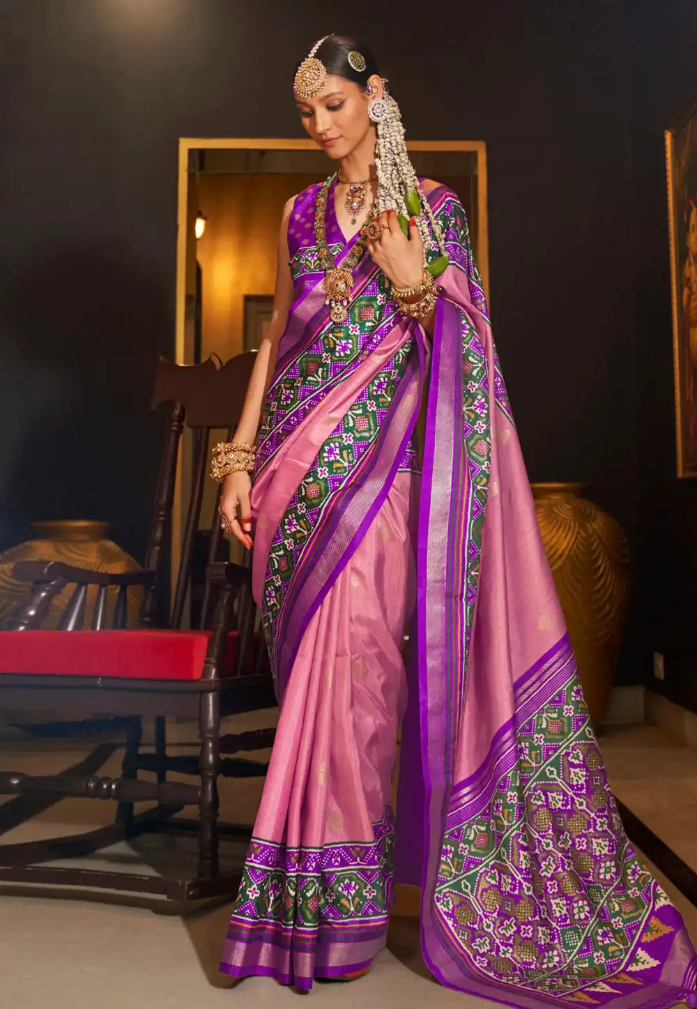 Pink Silk Saree With Blouse 292735