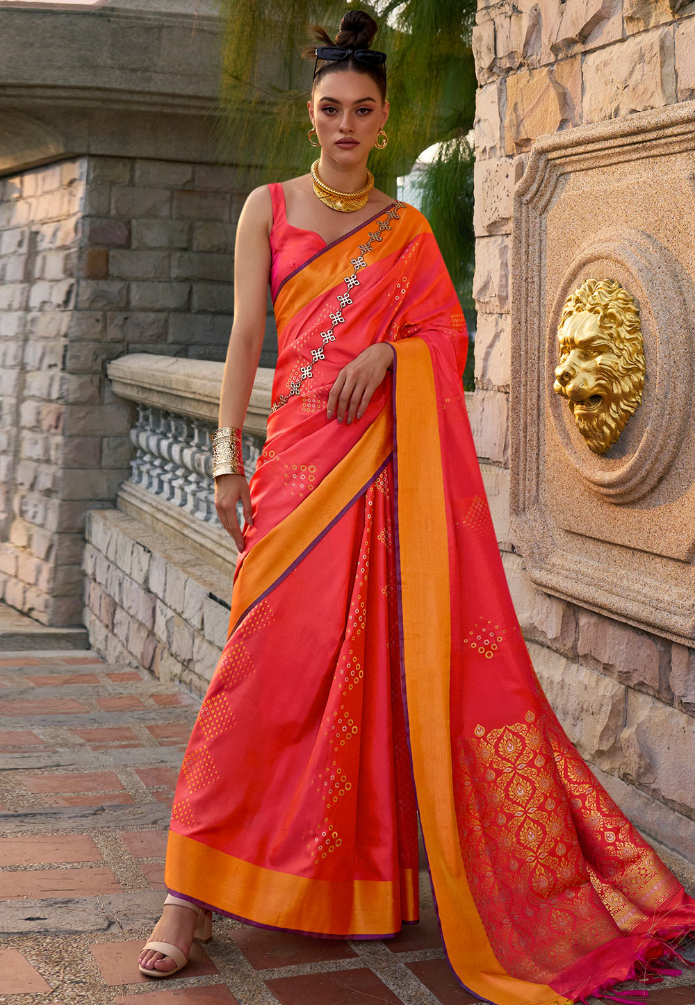 Pink Silk Saree With Blouse 285969