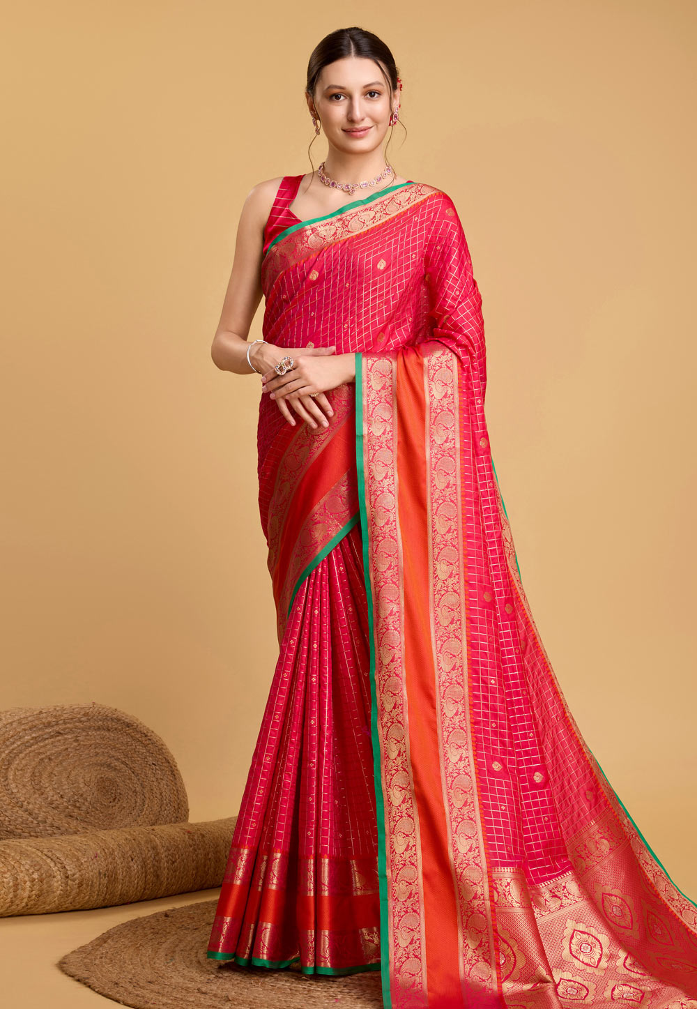 Pink Silk Saree With Blouse 284231