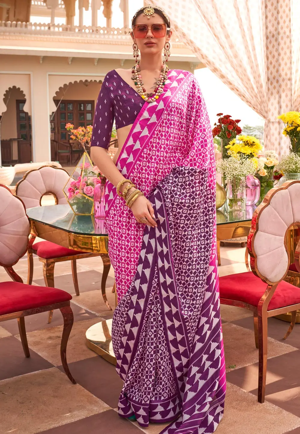 Pink Silk Saree With Blouse 302262