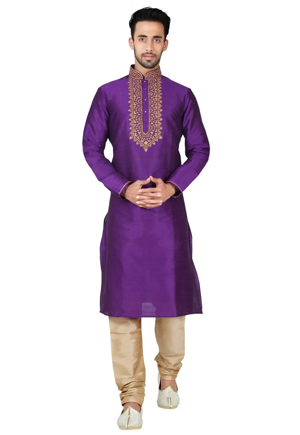 Purple Art Silk Kurta Pajama 300653