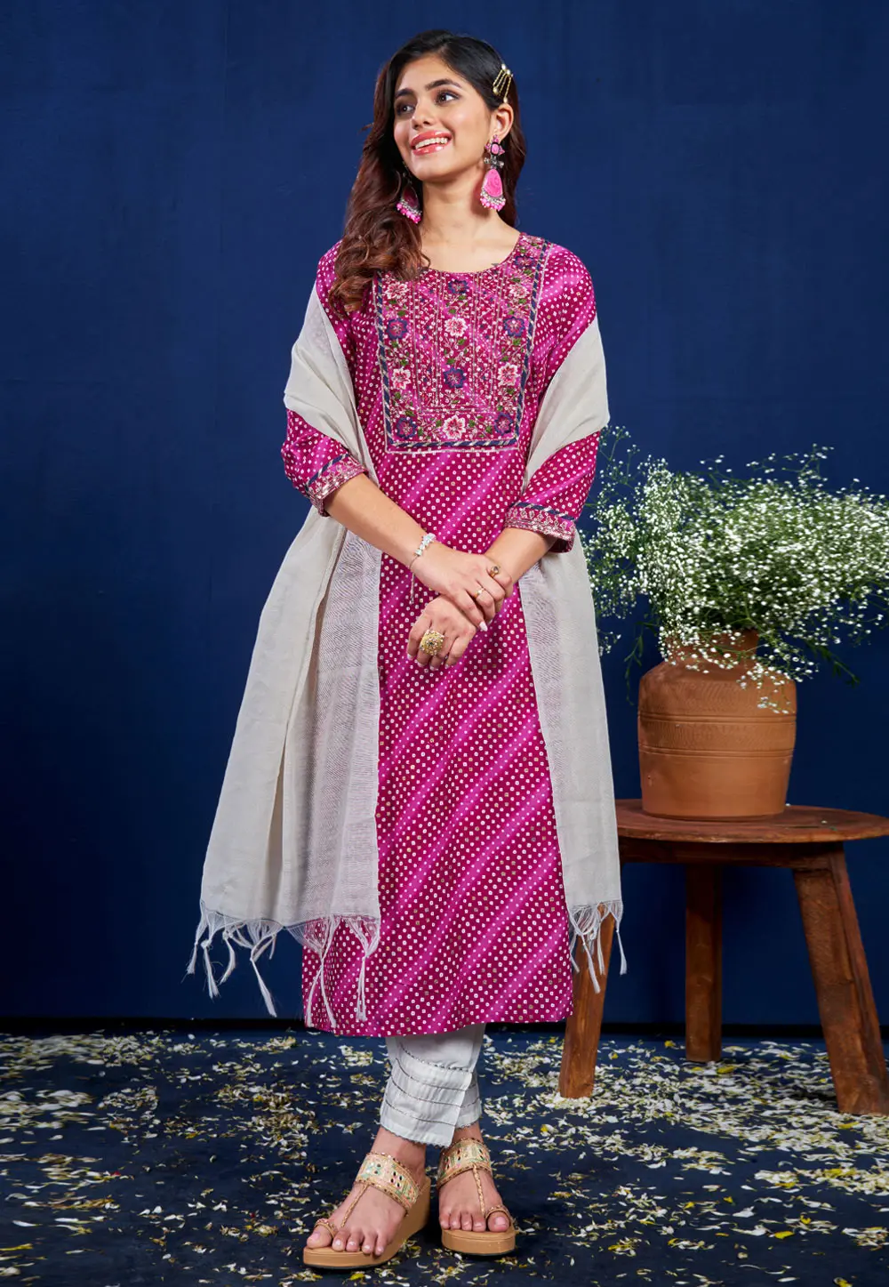 Purple Rayon Readymade Pakistani Suit 299288