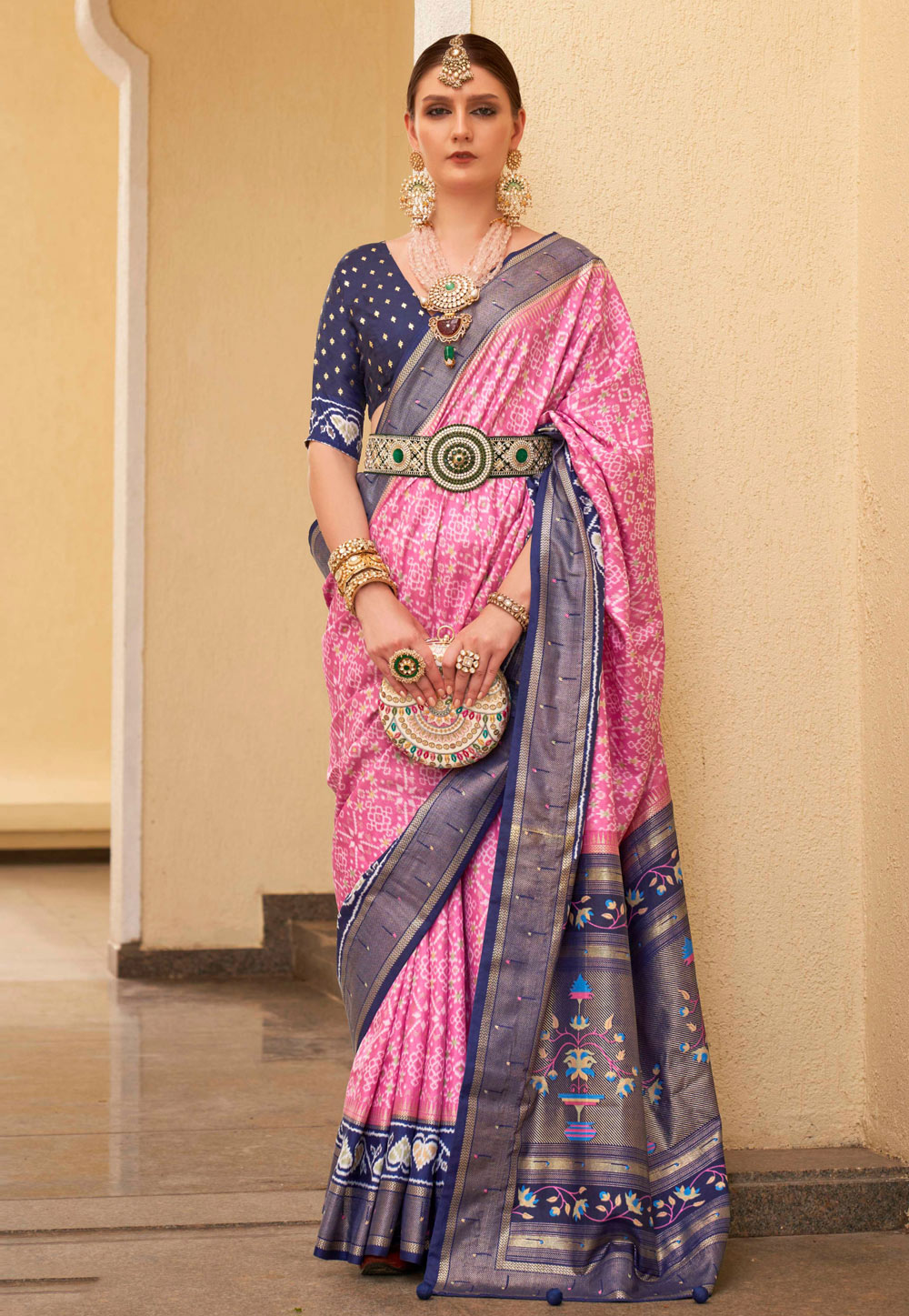Pink Silk Saree With Blouse 276645