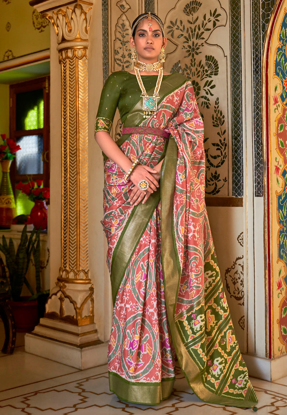 Pink Silk Saree With Blouse 250938