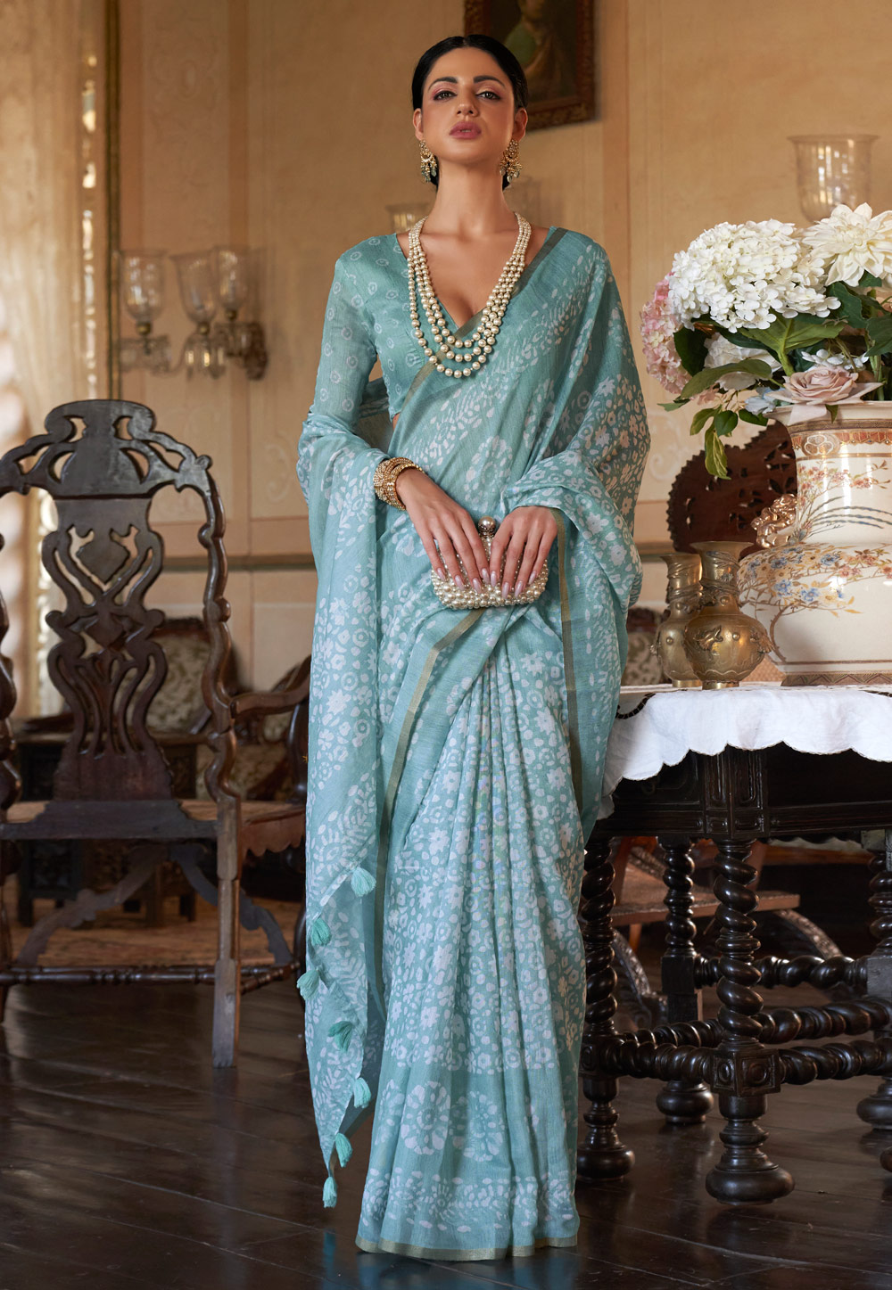 Bhabina Sky Blue Leheriya – HomeLife Services Private Limited