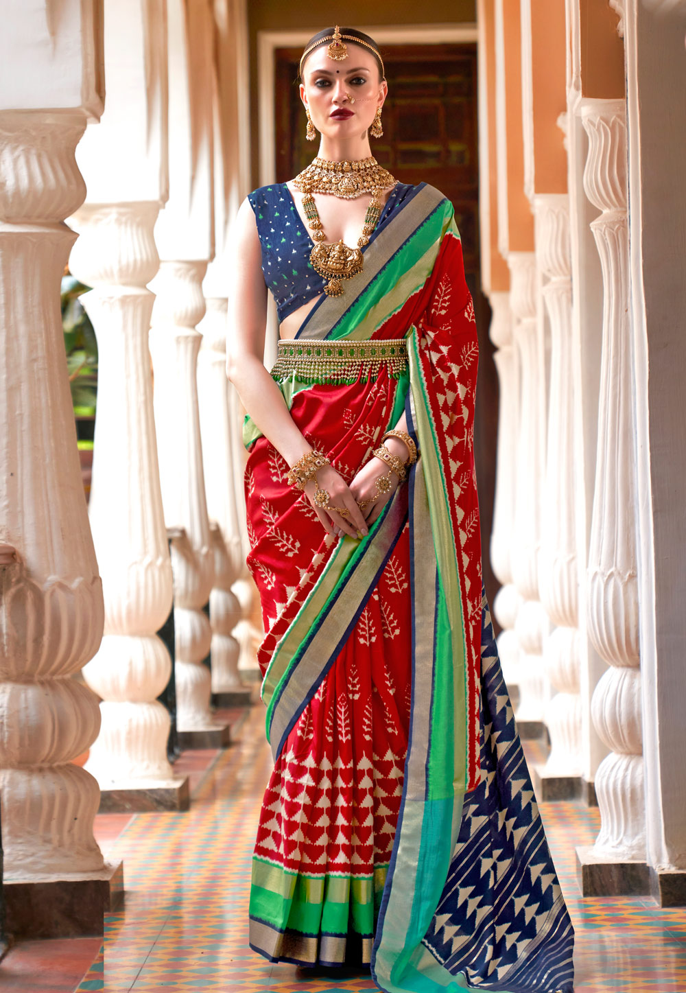 Red Silk Saree With Blouse 269816