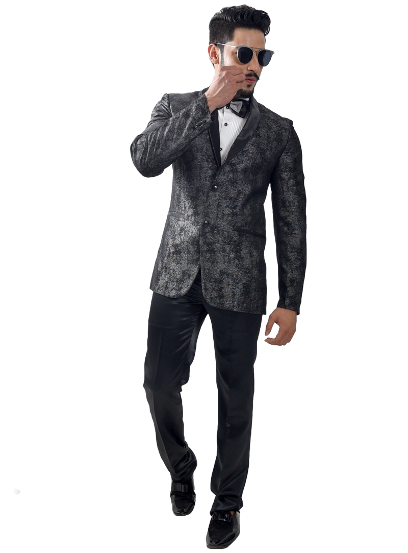 RK307622122017 Black Italian Tuxedos Suit