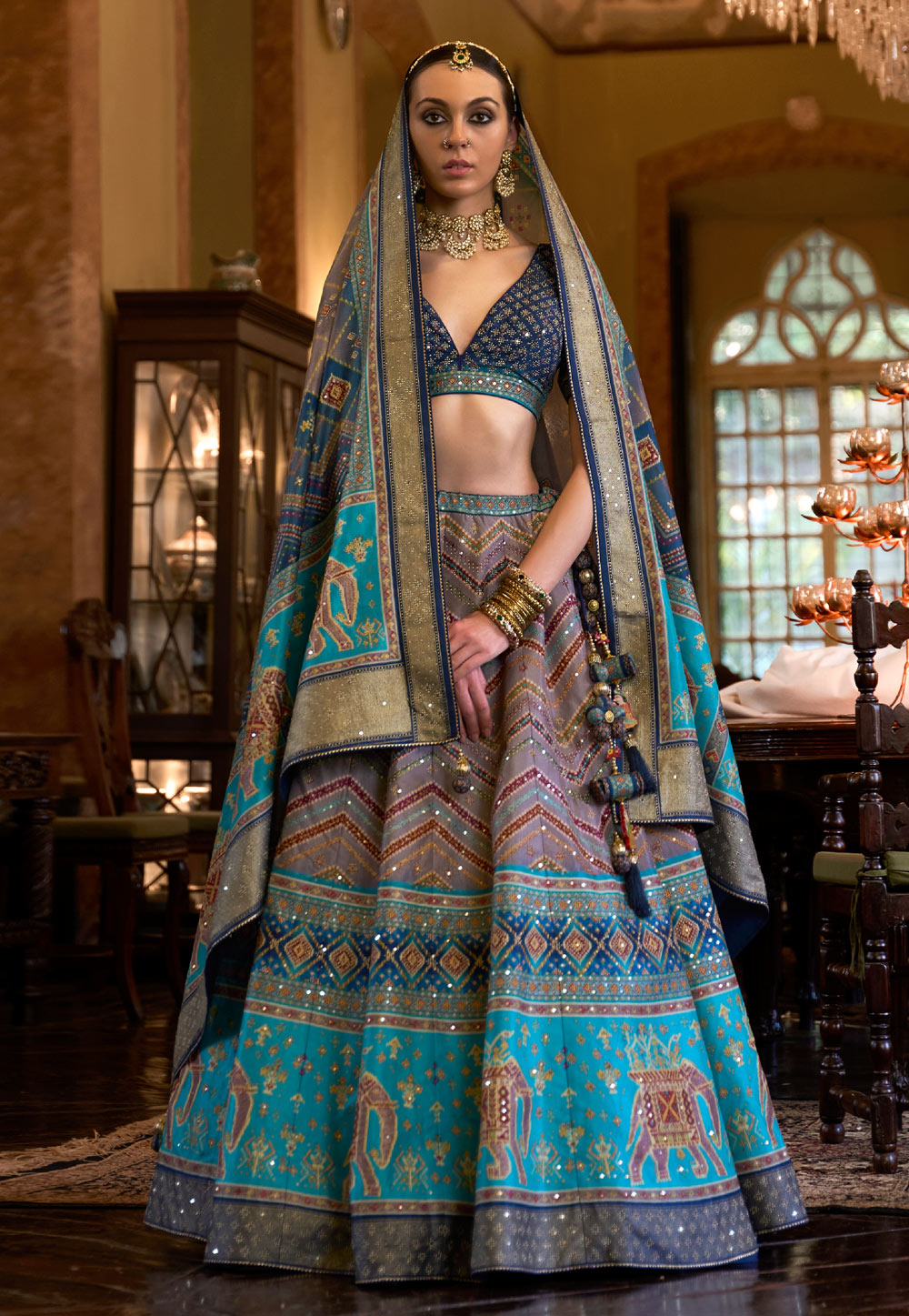 Buy Rani Rajwai Silk Wedding Wear Weaving Lehenga Choli Online From  Wholesale Salwar.