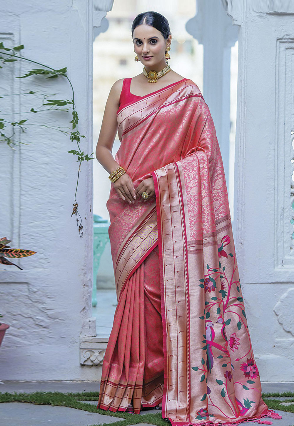 Red Kanjivaram Silk Saree With Blouse 278991