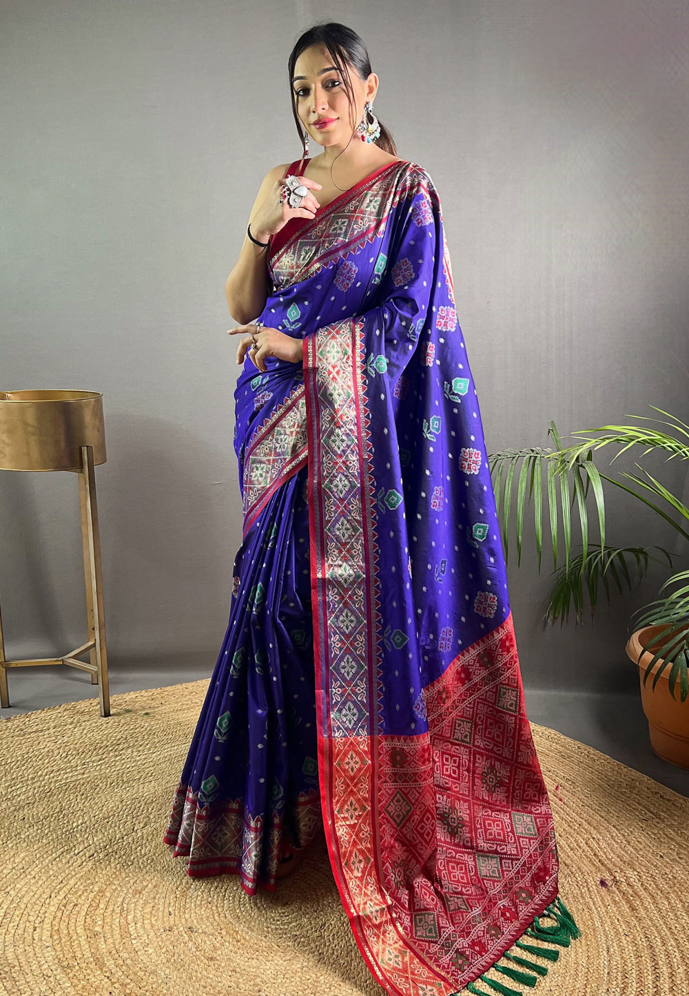 Violet Silk Saree With Blouse 287324