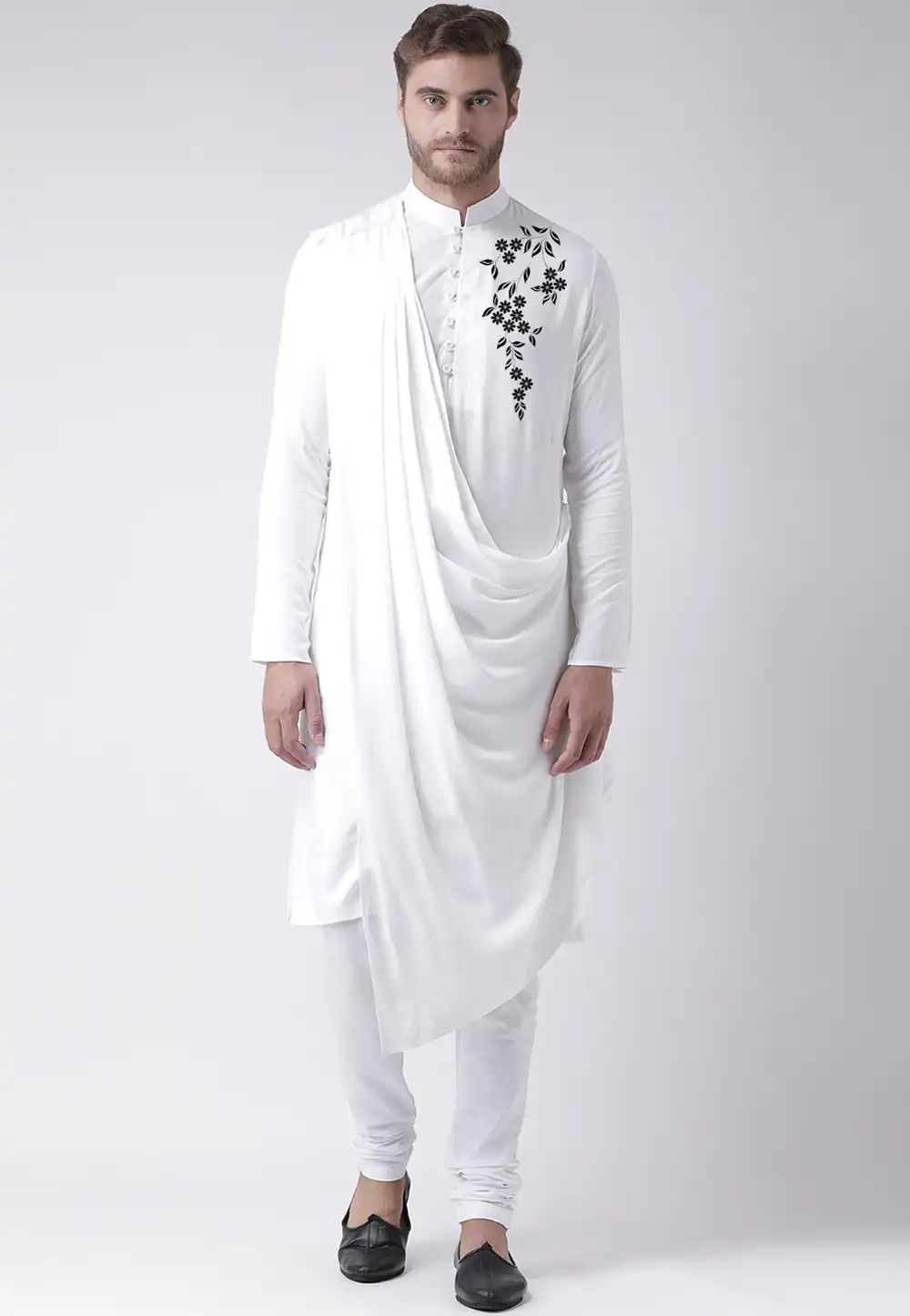 White Cotton Designer Kurta Pajama 289955