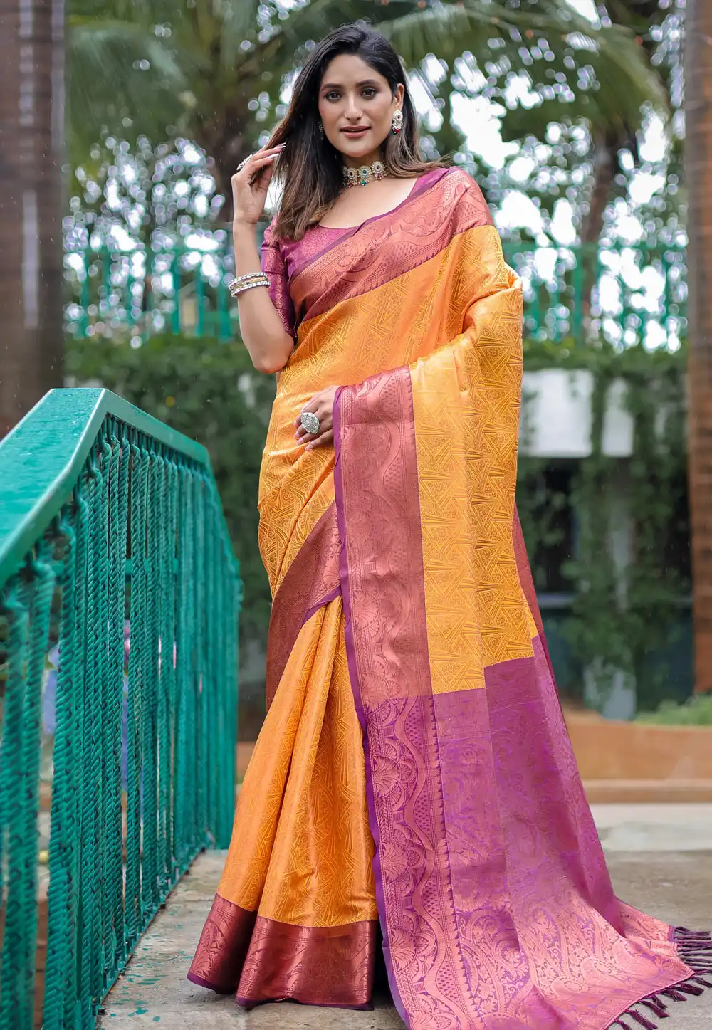 Yellow Kanjivaram Silk Saree 289681